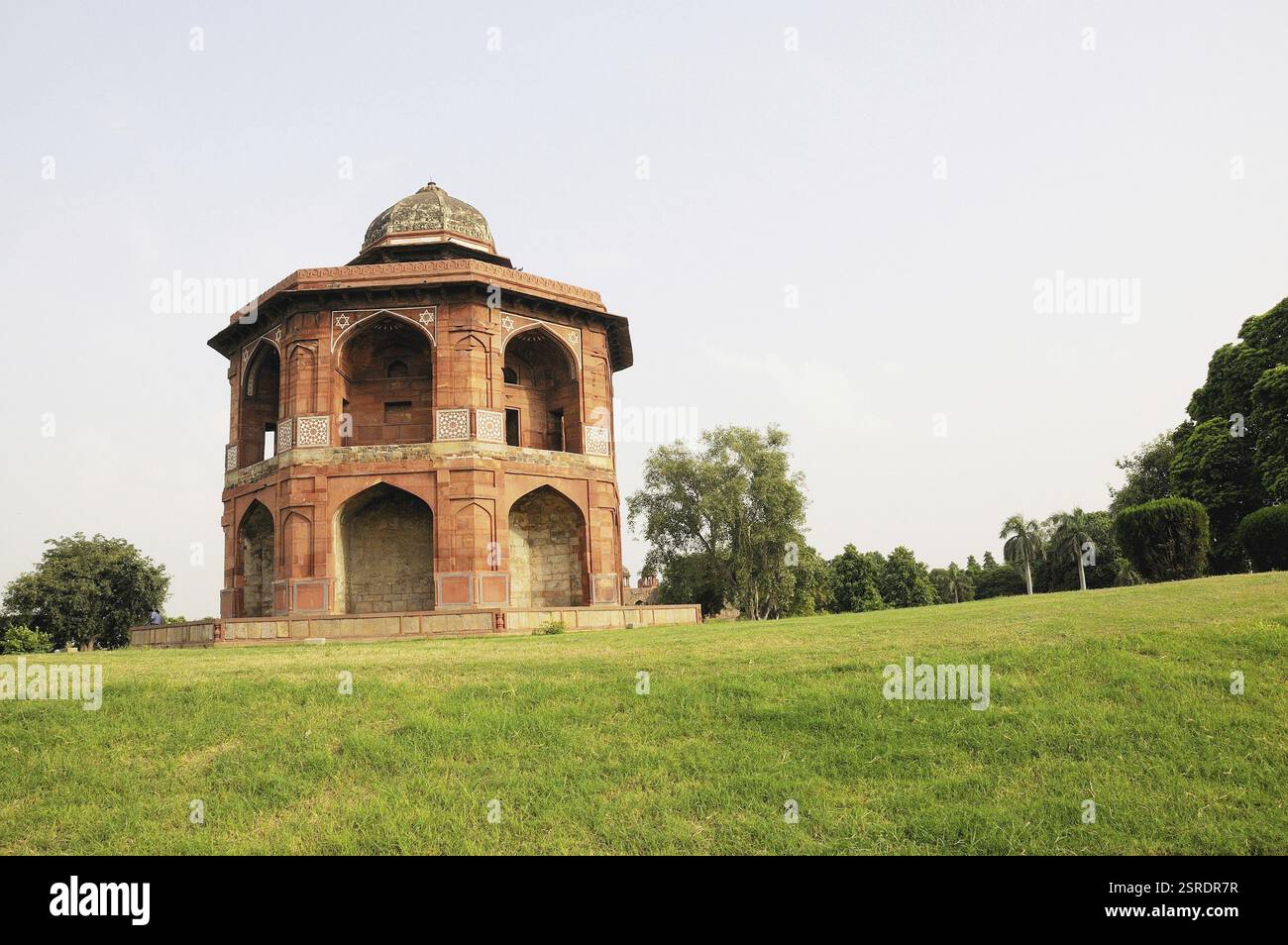 Sher Mandal, Purana Qila altes Fort, Delhi, Indien, Asien Stockfoto