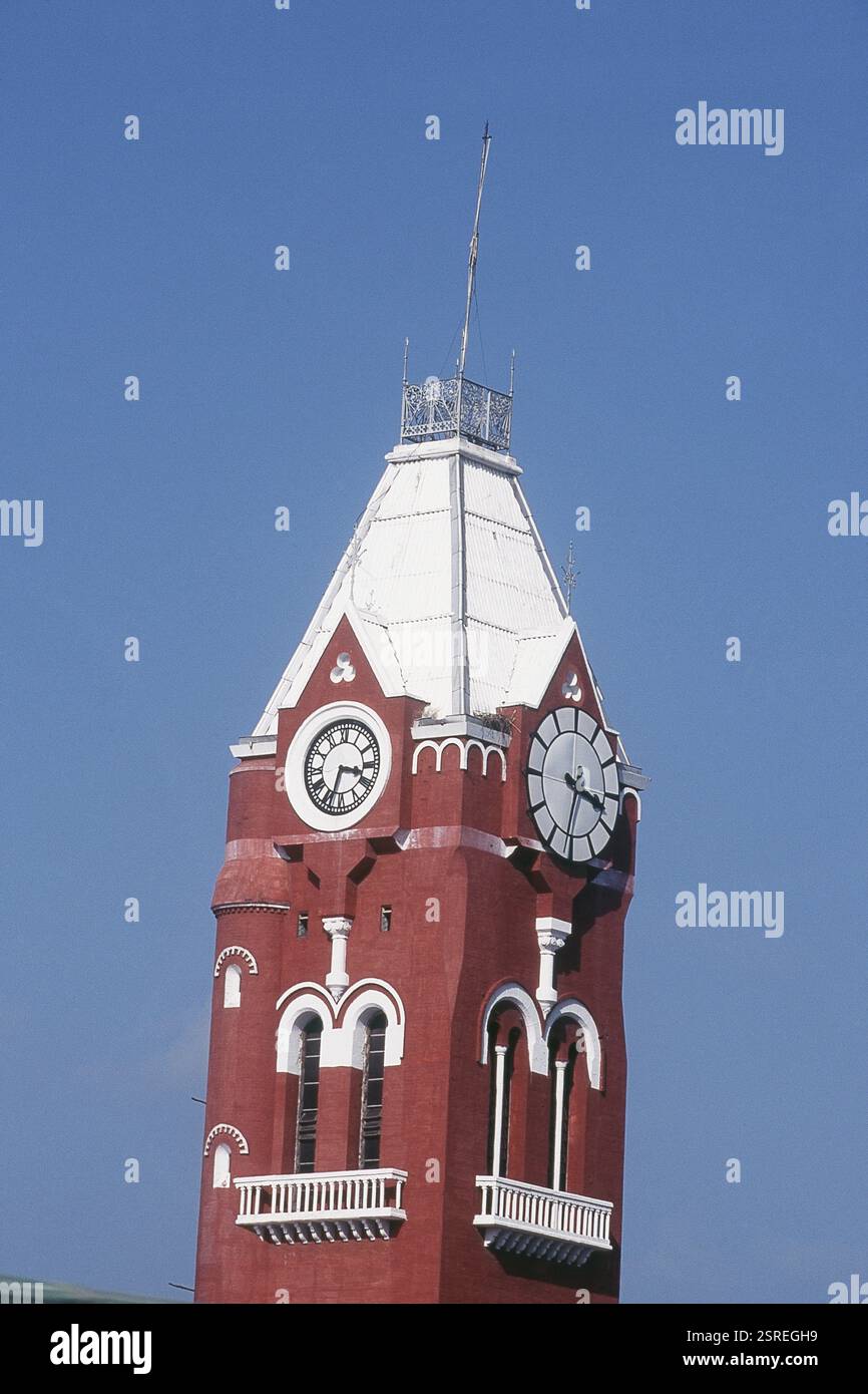Close Up, Chennai Central Railway Station, Chennai, Tamil Nadu, Indien, Asien Stockfoto