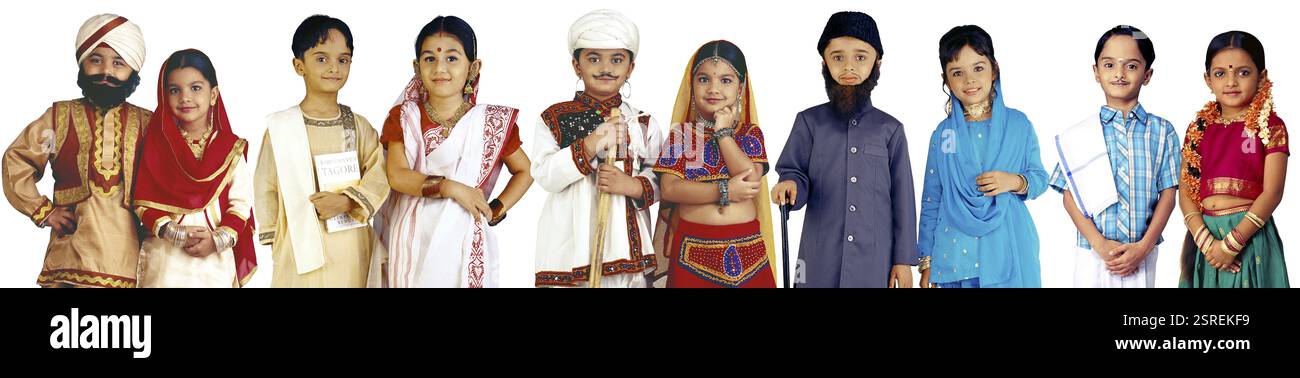 Kinder Kostüm Herr Stockfoto