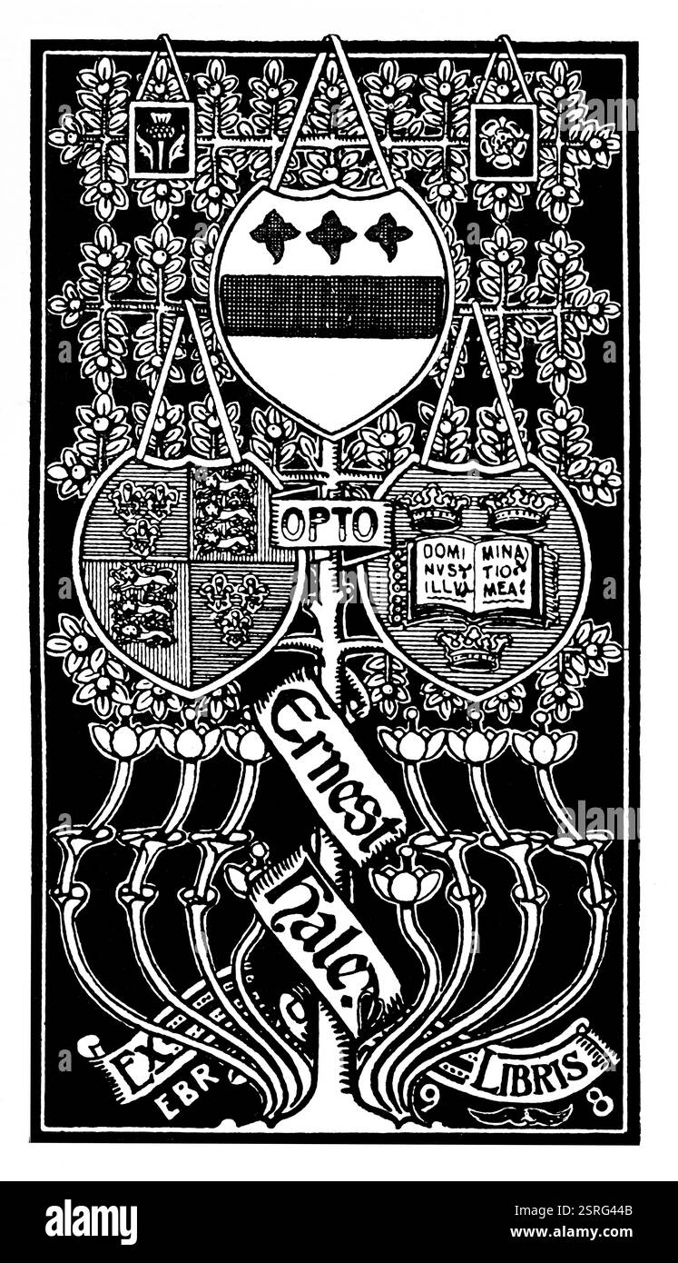 1898 Büchlein für Ernest Hale, entworfen von Major Ernest Bengough Ricketts Stockfoto