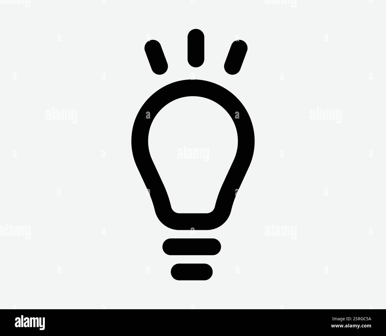 Glühlampe Glühlampe Beleuchtung Shine Screw LED Glühlampe Helles Schwarz weiß Symbol Symbol Grafik Illustration Vektor Stock Vektor