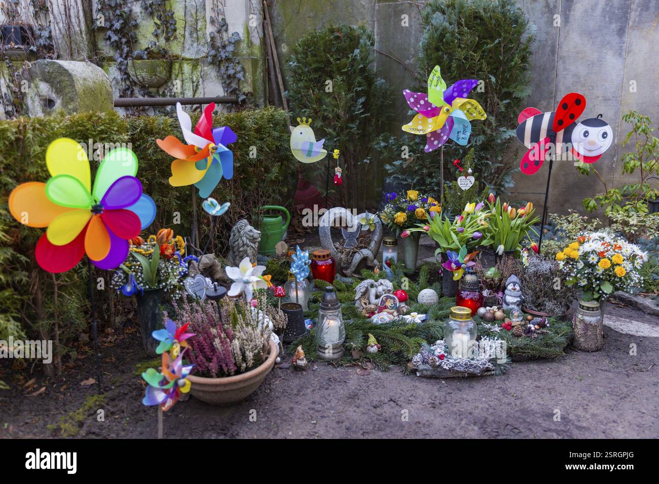 Stadtfriedhof Meissen, Meissen, Sachsen, Deutschland, Europa Stockfoto