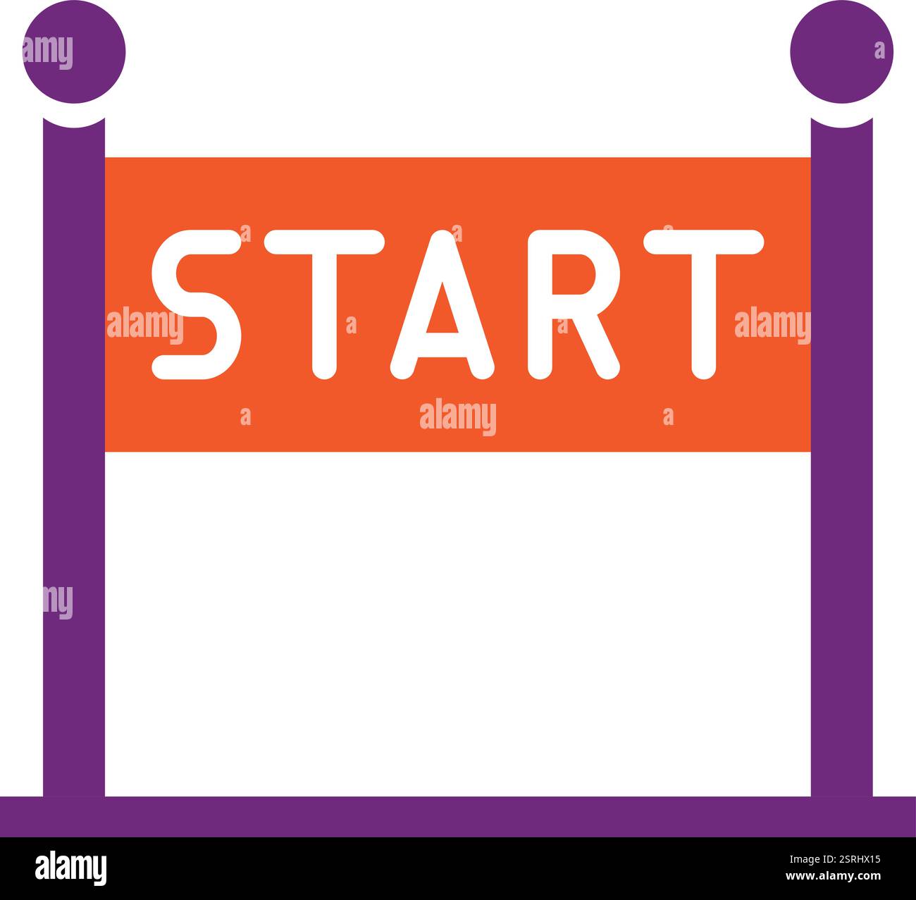 Vektorsymbol Design-Illustration Starten Stock Vektor