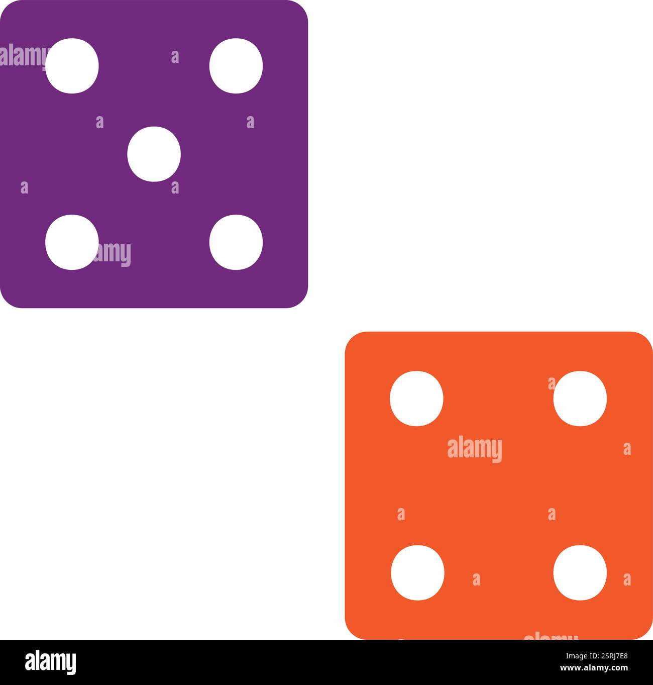 Dices Vector Icon Design Illustration Stock Vektor
