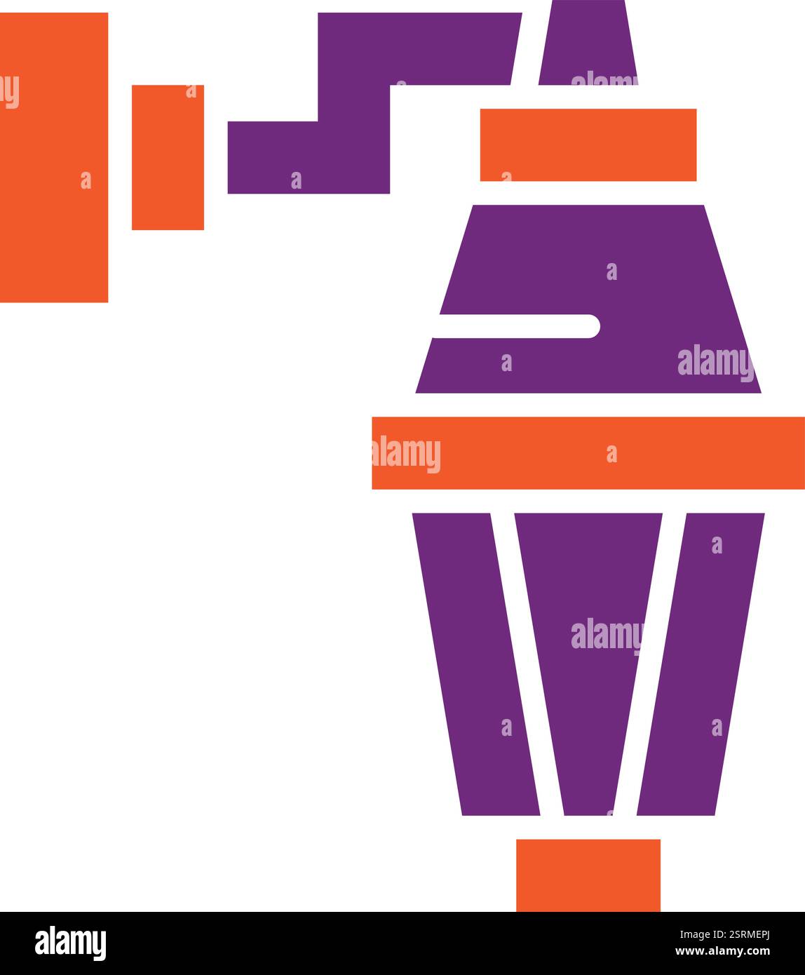 Straßenlaterne Vektor-Symbol Design-Illustration Stock Vektor