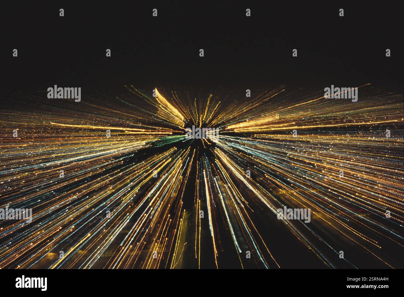 Zoom Pulling Shooting in der Nacht, Jaipur, Rajasthan, Indien, Asien Stockfoto