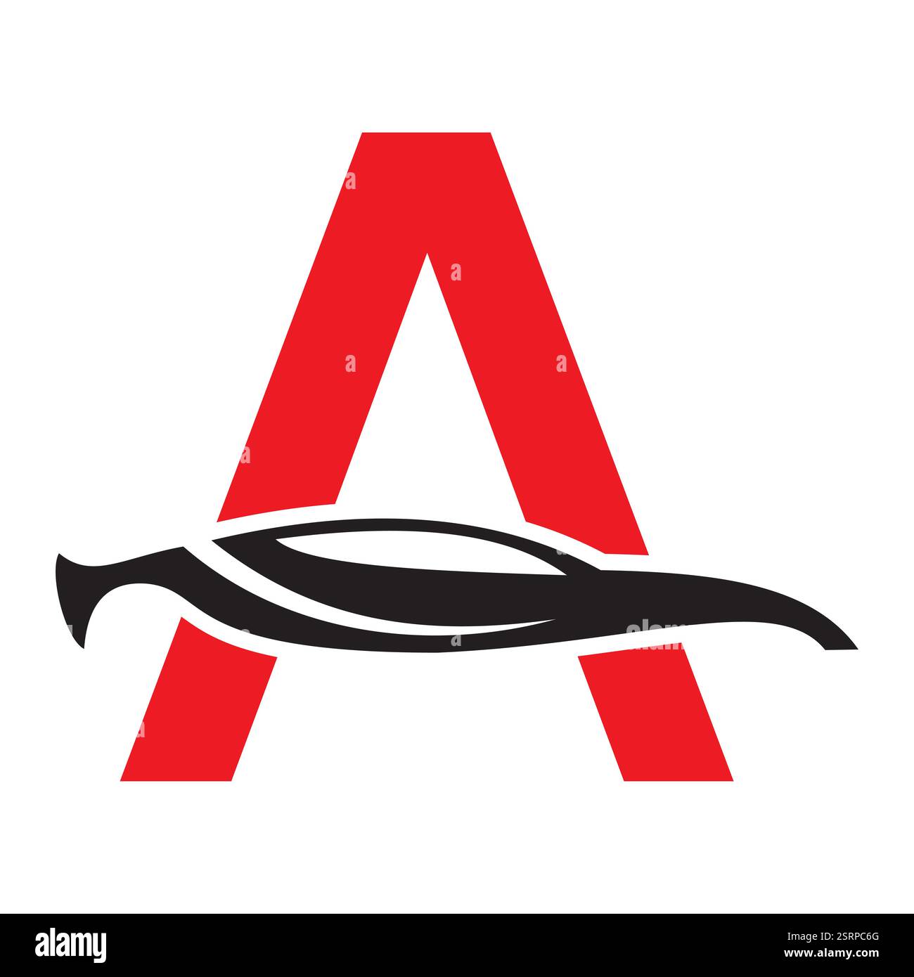 Initial Letter A Automotive Logo Design Concept with Car Symbol Vector Template Stock Vektor