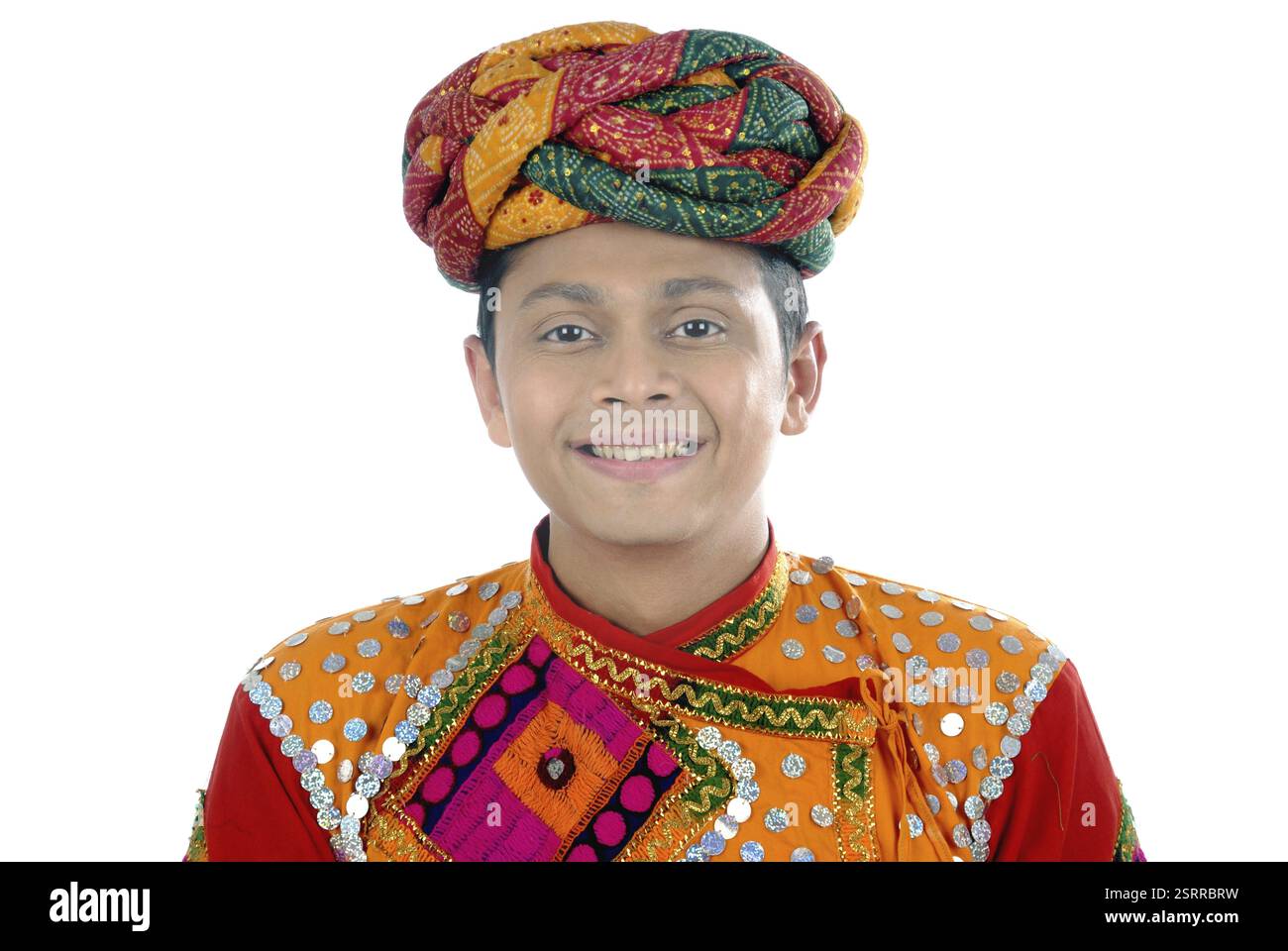 Rajasthani Mann in traditioneller Kleidung Herr #782W Stockfoto