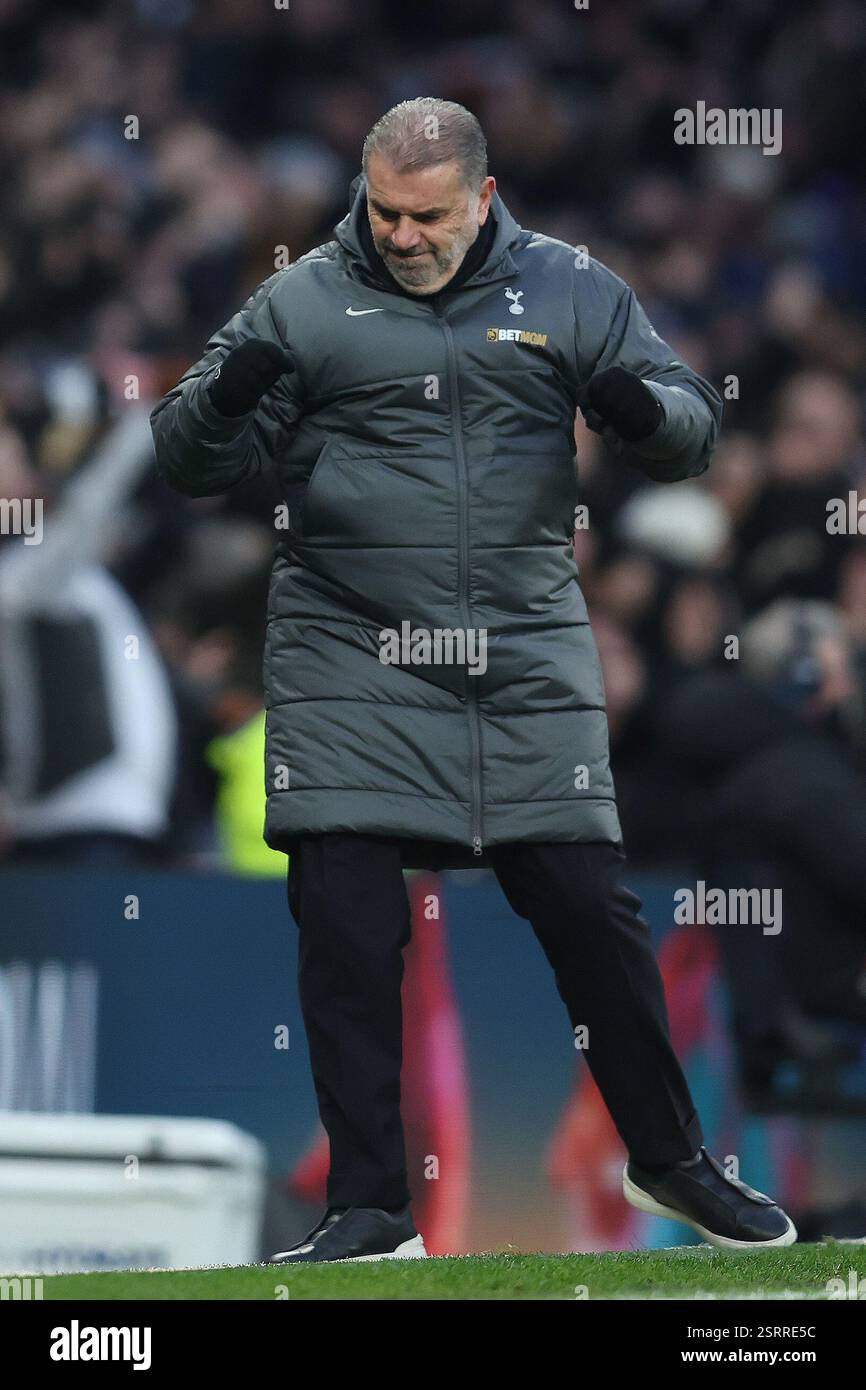 London, Großbritannien. Februar 2025. Während des Premier League-Spiels im Tottenham Hotspur Stadium in London. Der Bildnachweis sollte lauten: Paul Terry/Sportimage Credit: Sportimage Ltd/Alamy Live News Stockfoto