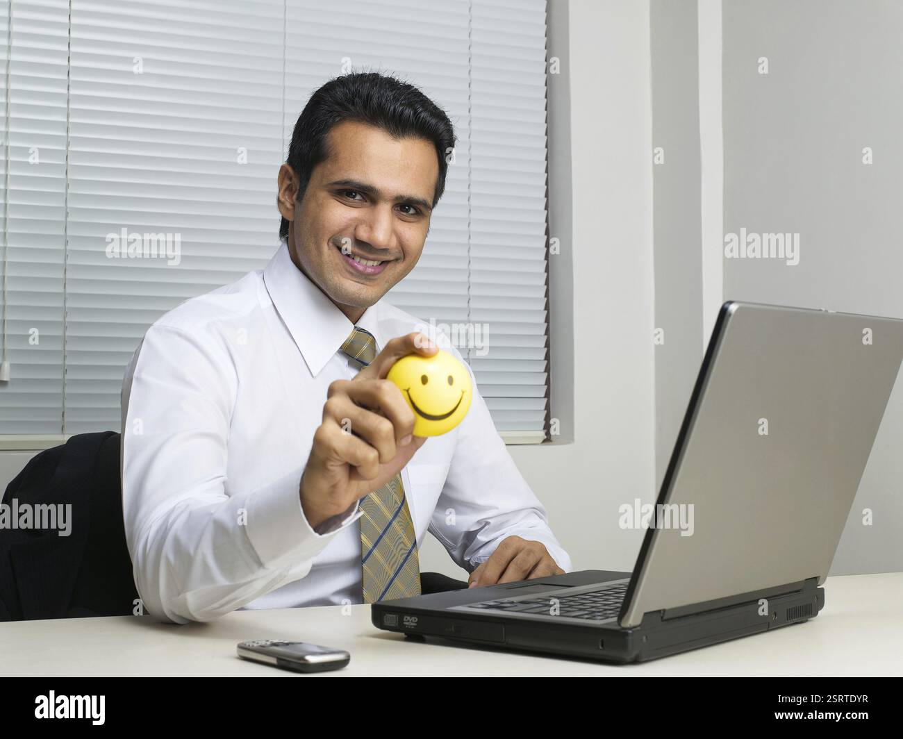 Executive mit Smiley-Gesicht Ball Herr #779 K Stockfoto
