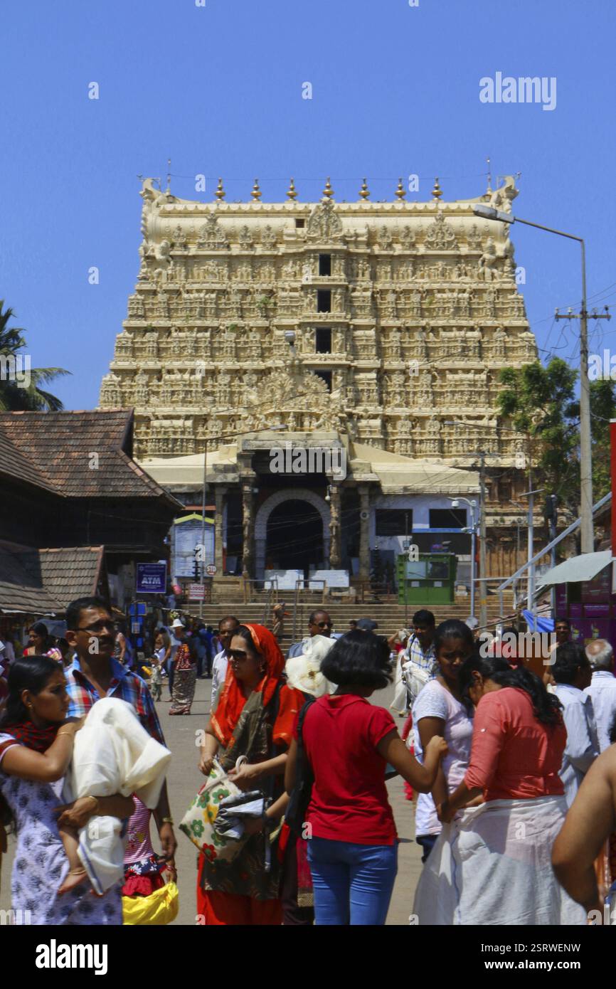 Padmanabhaswamy Tempel, kerala, Indien, Asien Stockfoto