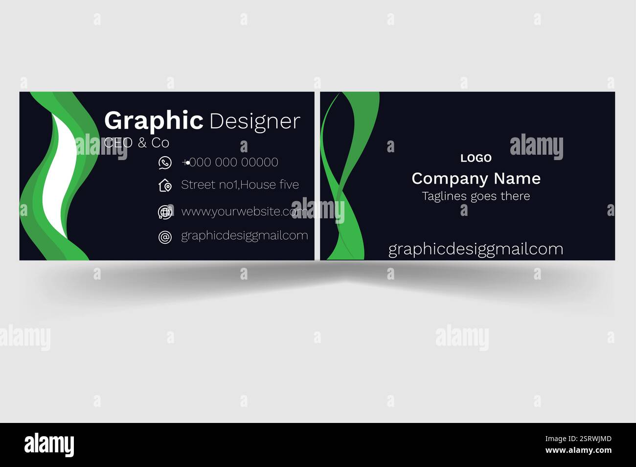 Visitenkarten Vorlage Stock Vektor