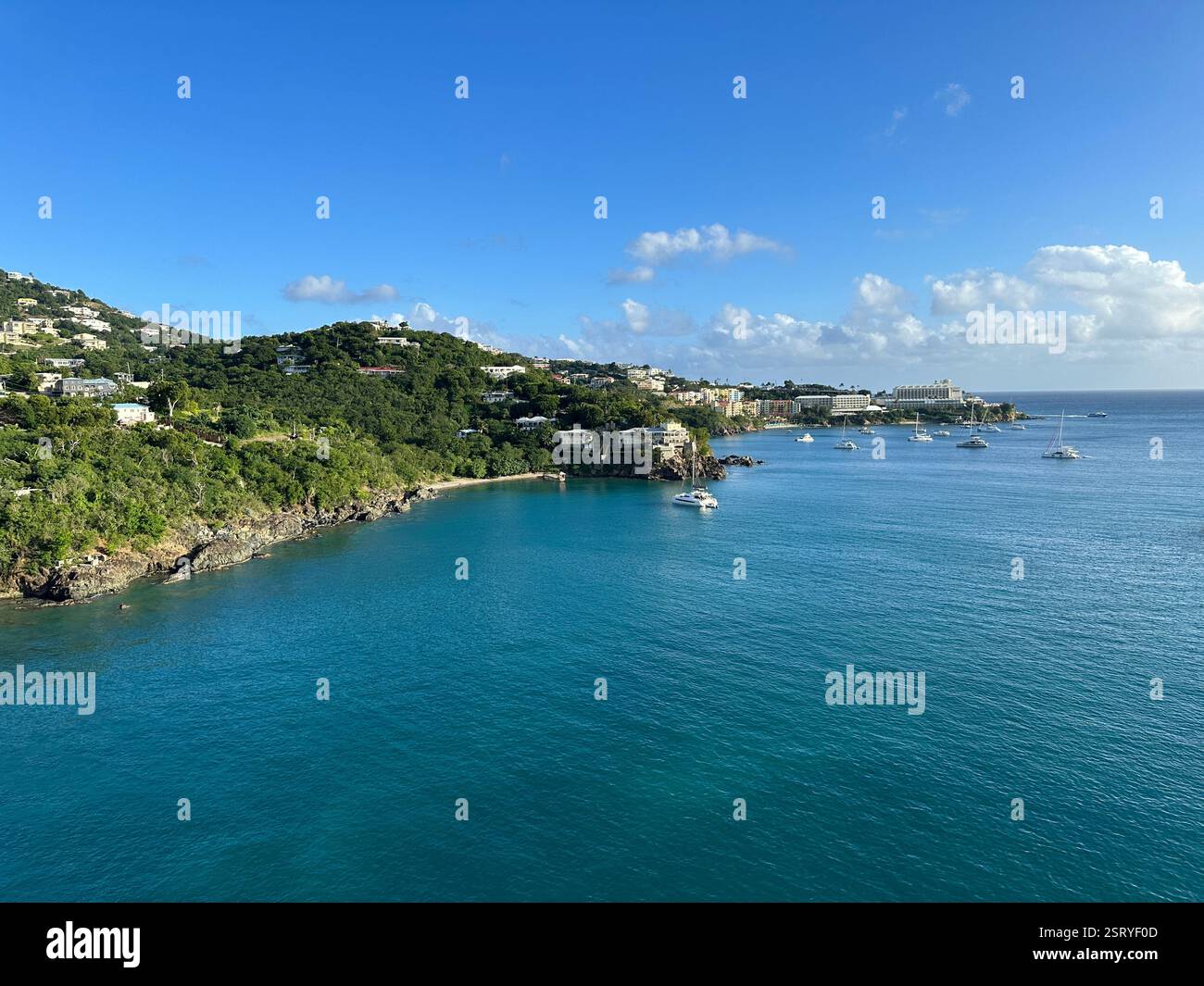 Charlotte Amalie, St. Thomas, amerikanische Jungferninseln - Smartphone-aufgenommenes Stockfoto