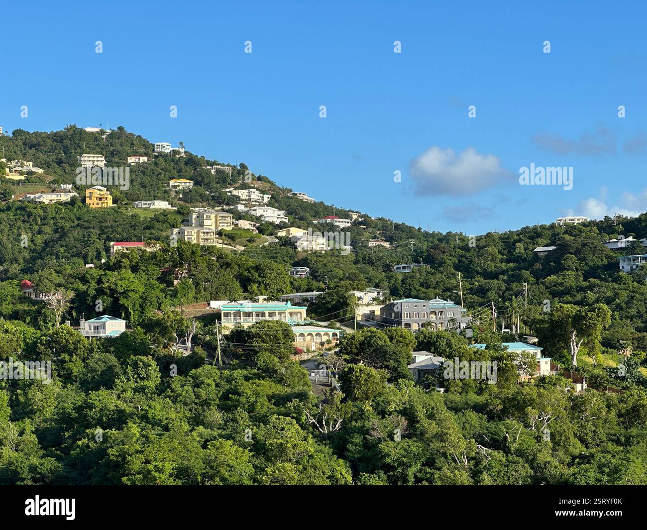 Charlotte Amalie, St. Thomas, amerikanische Jungferninseln - Smartphone-aufgenommenes Stockfoto