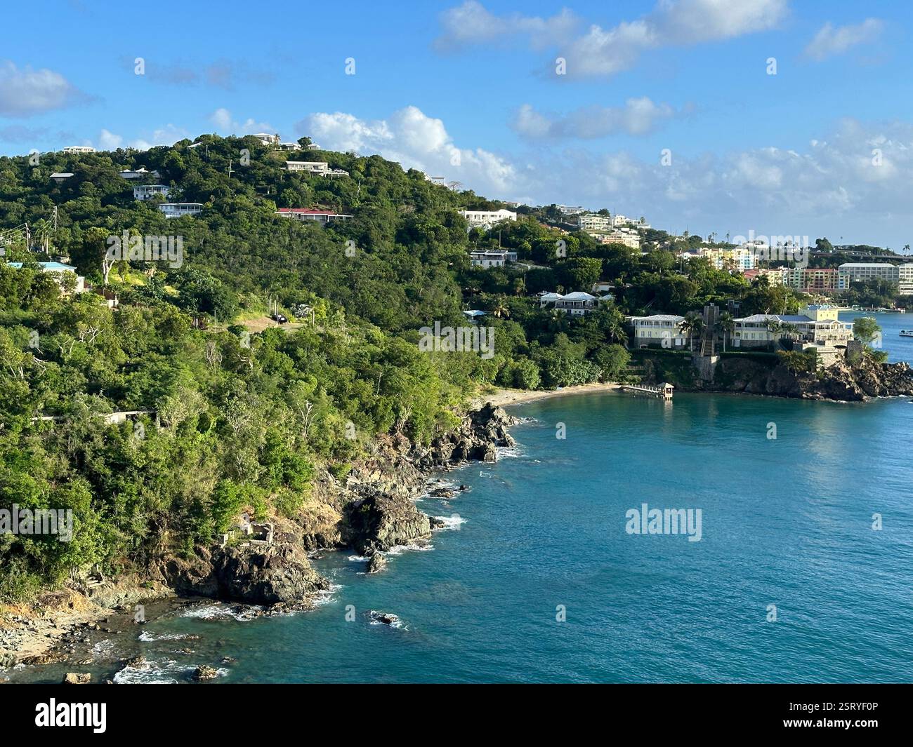 Charlotte Amalie, St. Thomas, amerikanische Jungferninseln - Smartphone-aufgenommenes Stockfoto