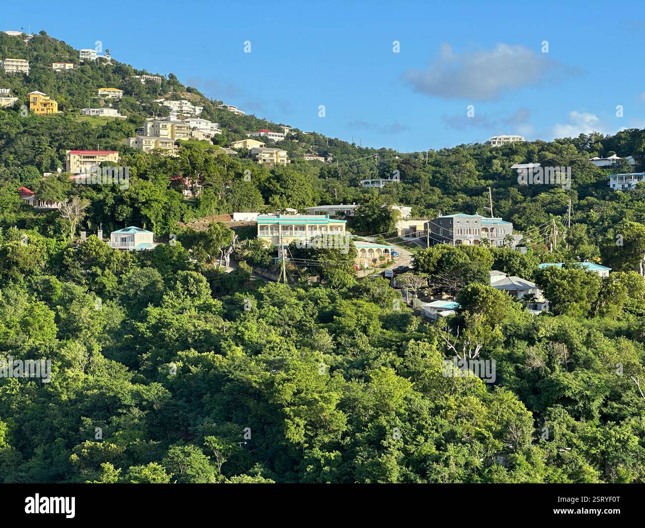 Charlotte Amalie, St. Thomas, amerikanische Jungferninseln - Smartphone-aufgenommenes Stockfoto