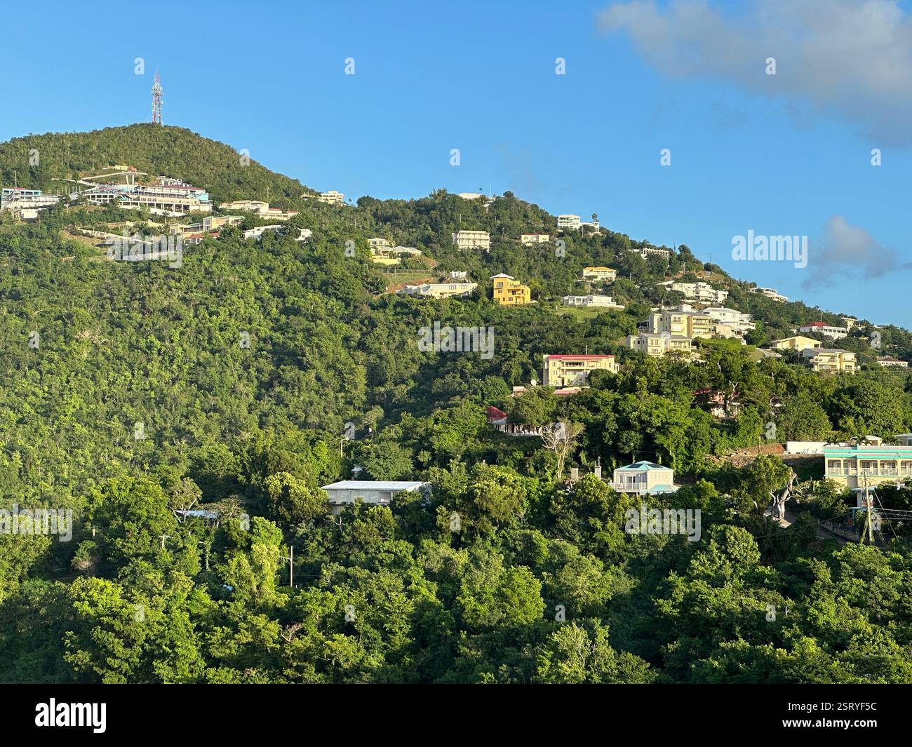 Charlotte Amalie, St. Thomas, amerikanische Jungferninseln - Smartphone-aufgenommenes Stockfoto