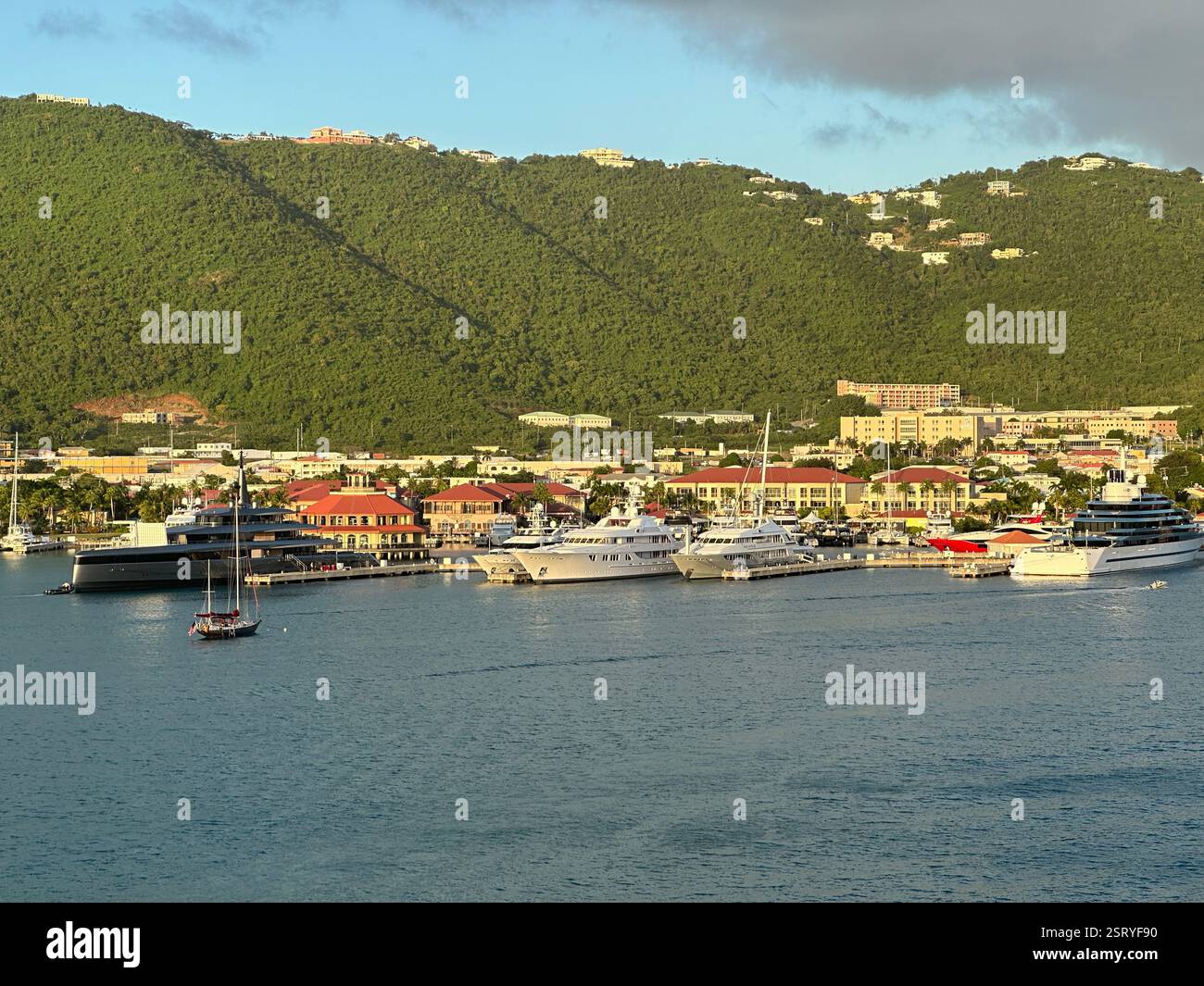 Charlotte Amalie, St. Thomas, amerikanische Jungferninseln - Smartphone-aufgenommenes Stockfoto
