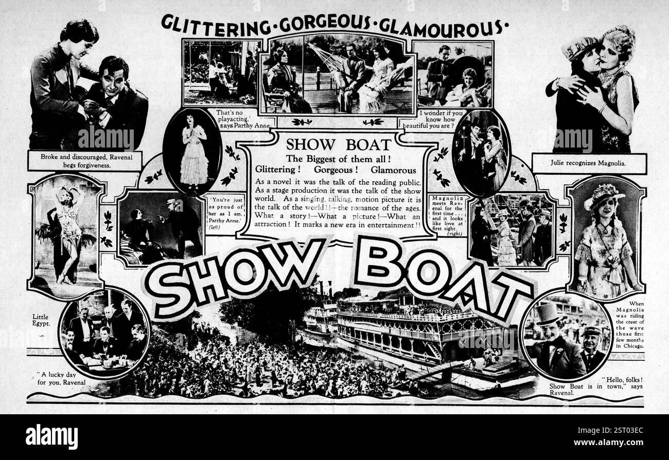 BOOT  ZEIGEN Datum: 1929 Stockfoto