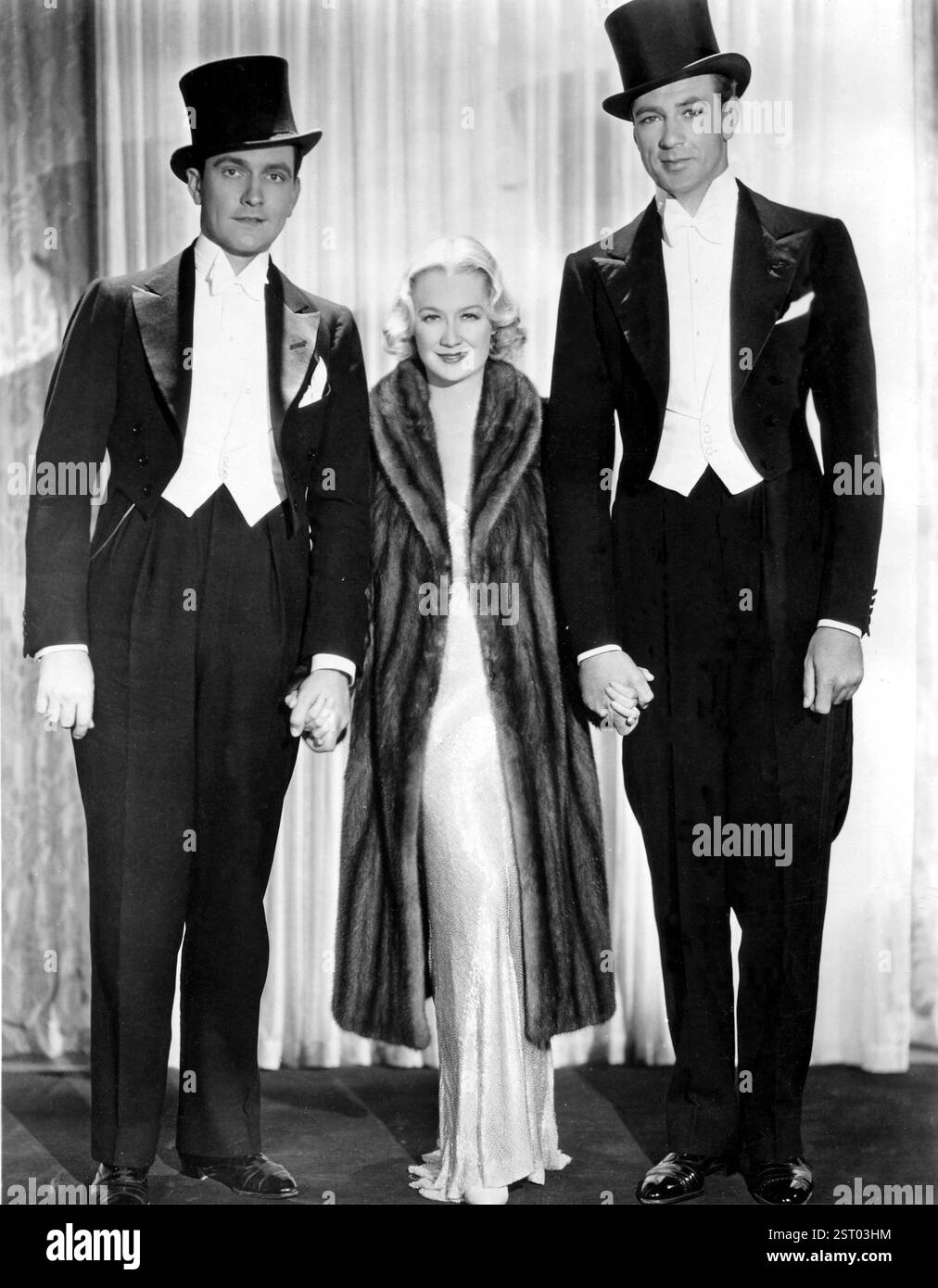 DESIGN FOR LIVING FREDRIC MARCH, MIRIAM HOPKINS, GARY COOPER~~~ Datum: 1933 Stockfoto