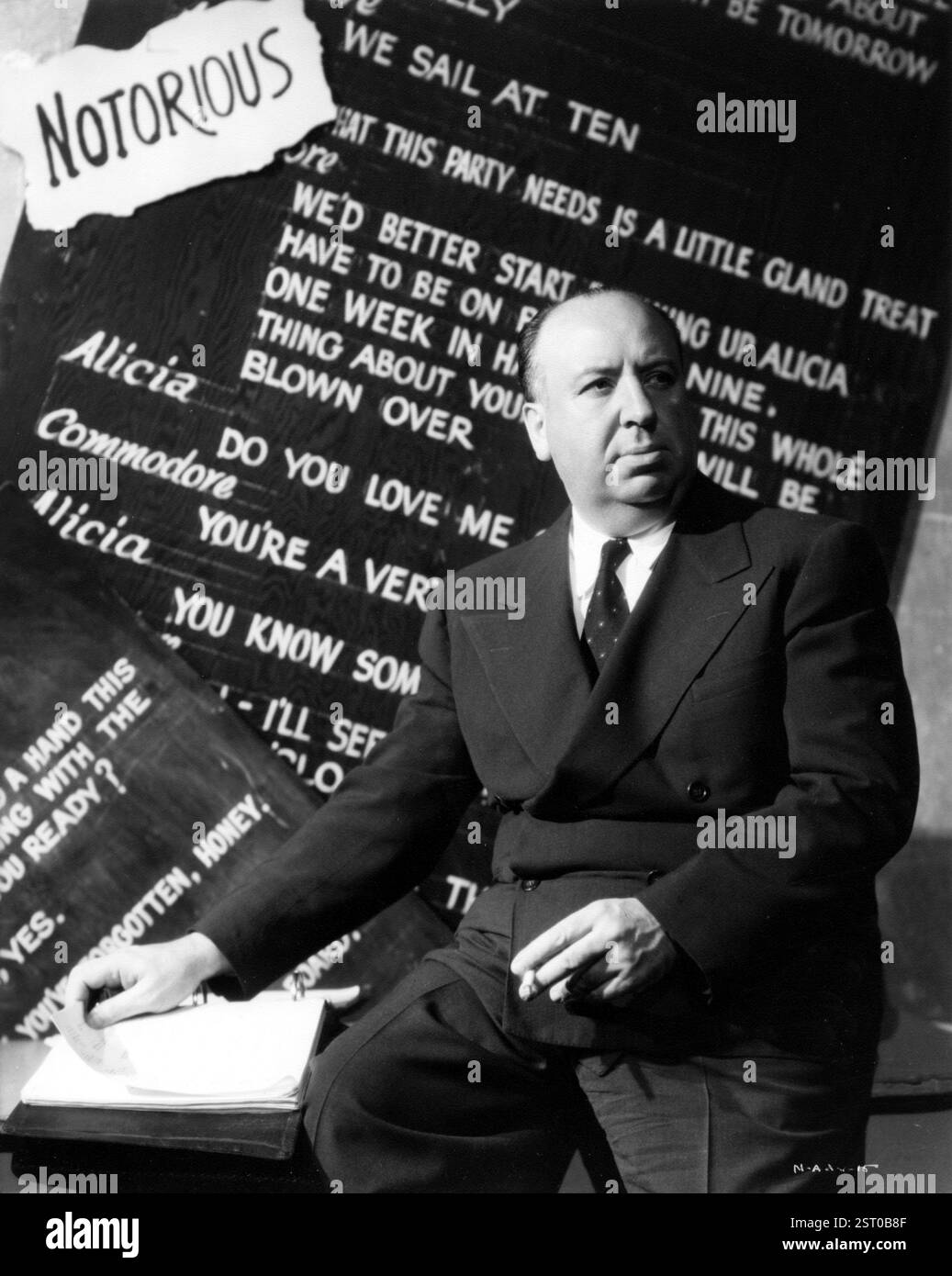 DER BERÜCHTIGTE REGISSEUR ALFRED HITCHCOCK [US 1946] Datum: 1946 Stockfoto