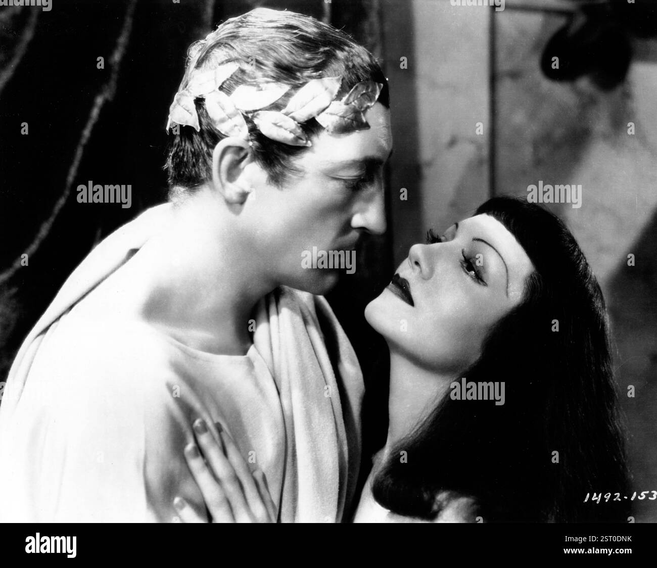 CLEOPATRA [US 1934] WARREN WILLIAM als Julius Caesar, CLAUDETTE COLBERT als Kleopatra Datum: 1934 Stockfoto