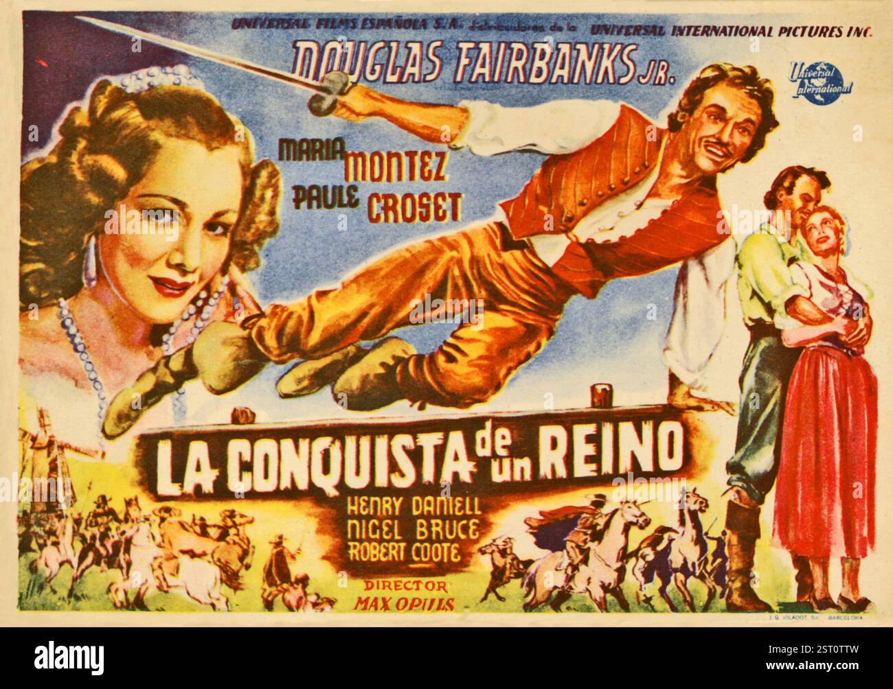 THE EXILE [US 1947] MARIA MONTEZ, DOUGLAS FAIRBANKS JR Datum: 1947 Stockfoto