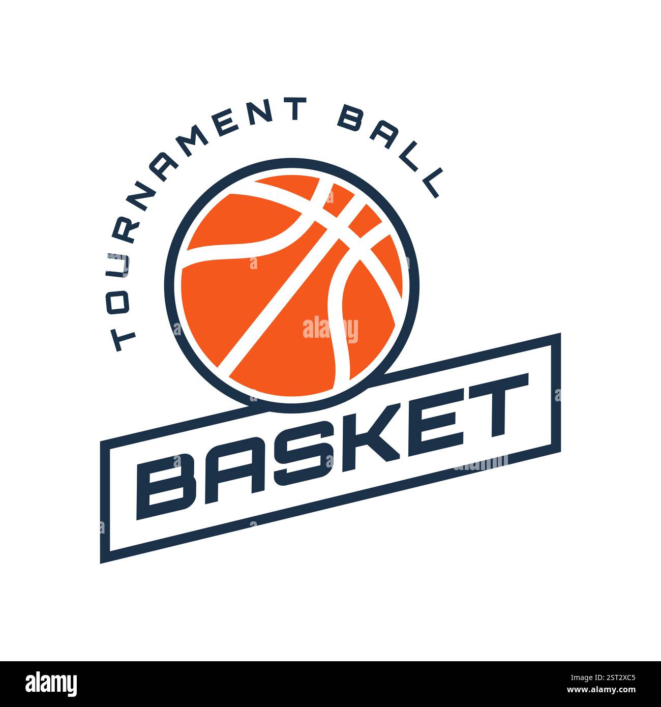 American Sports Basketball Club Logo, Emblem mit Ball Design, ist eine Sportabzeichen Vektor Illustration Stock Vektor