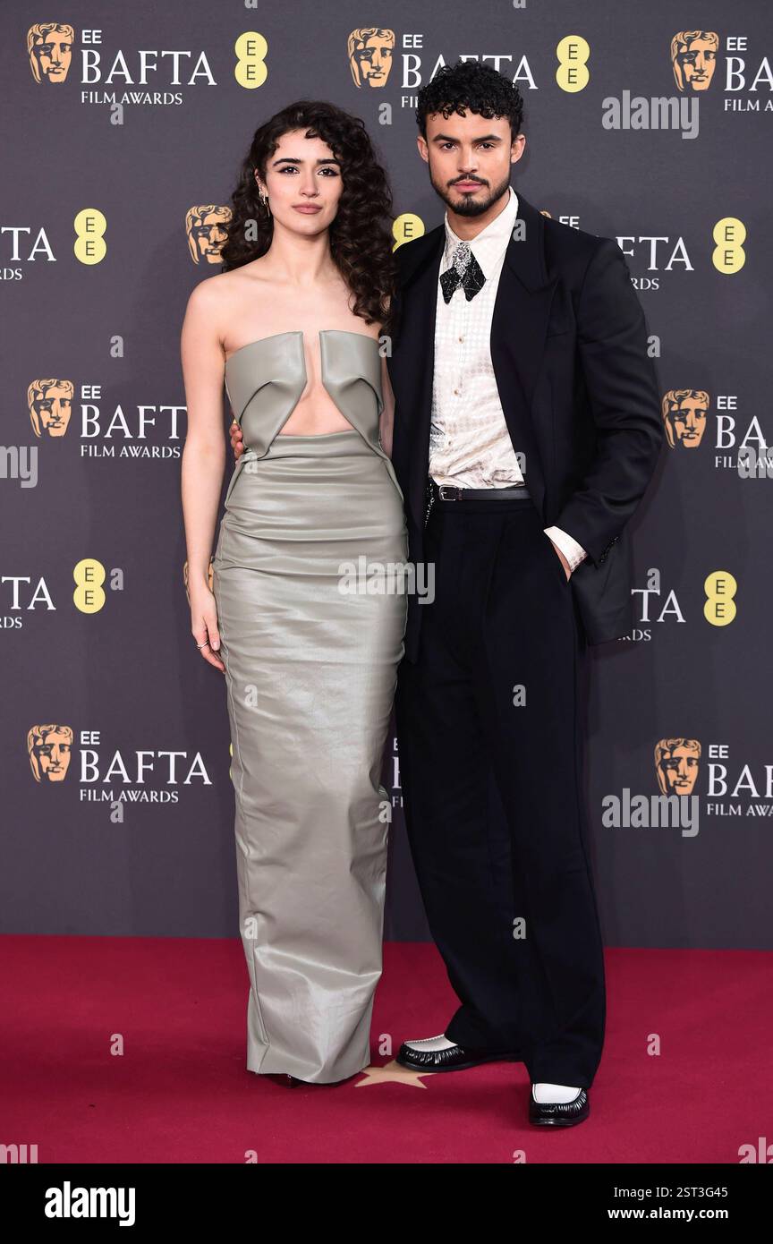Asha Banks und Matthew Broome bei der Verleihung der BAFTA Film Awards 2025 / 78. British Academy Film Awards in der Royal Festival Hall. London, 16.02.2025 *** Asha Banks und Matthew Broome bei den BAFTA Film Awards 2025 78. British Academy Film Awards in der Royal Festival Hall London, 16 02 2025 Foto:XS.xVasx/xFuturexImagex bafta 5514 Stockfoto