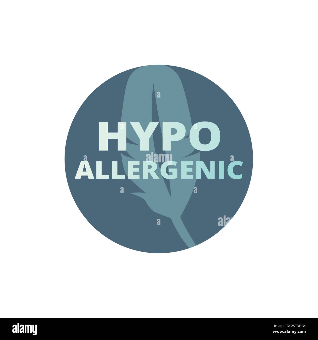 Hypoallergenes Vektorlabel. Aufkleber für Material, Kosmetik oder Hautpflege. Stock Vektor