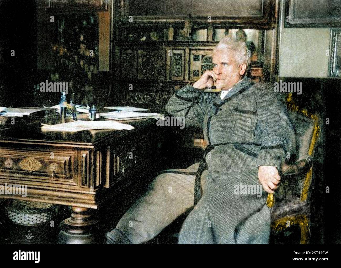 Porträt von Henri de Rochefort (1831-1913) spätere Färbung. Stockfoto