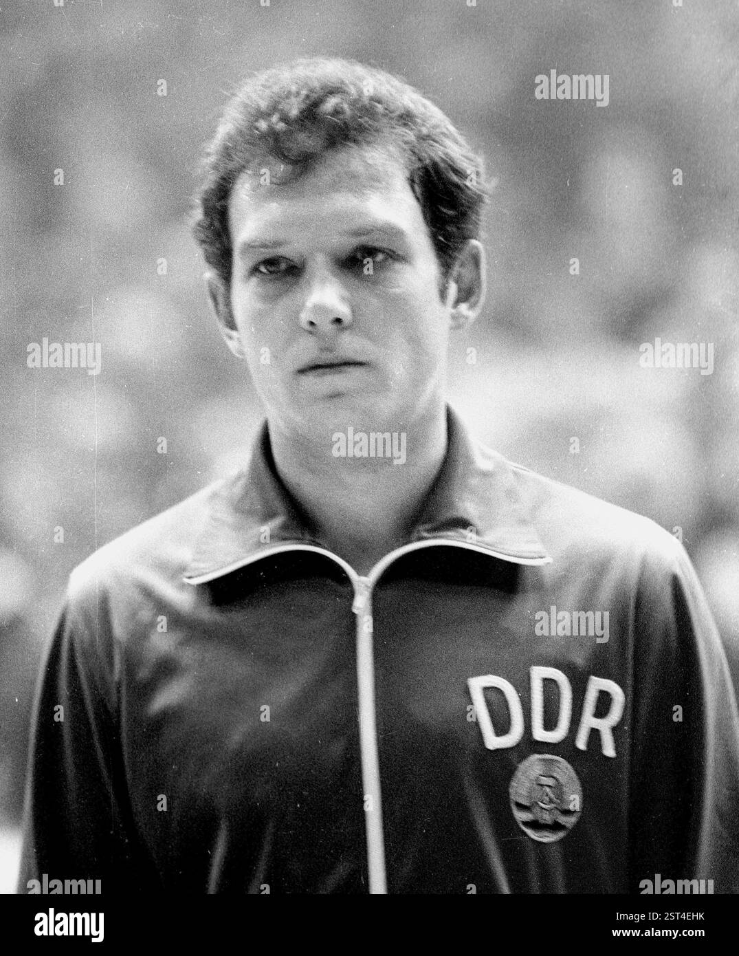 Handball, internationales Spiel BRD - DDR /02.03.1982 in Dortmund / Peter Rost (DDR) Zentrum zurück vom SC Leipzig [automatisierte Übersetzung] Stockfoto