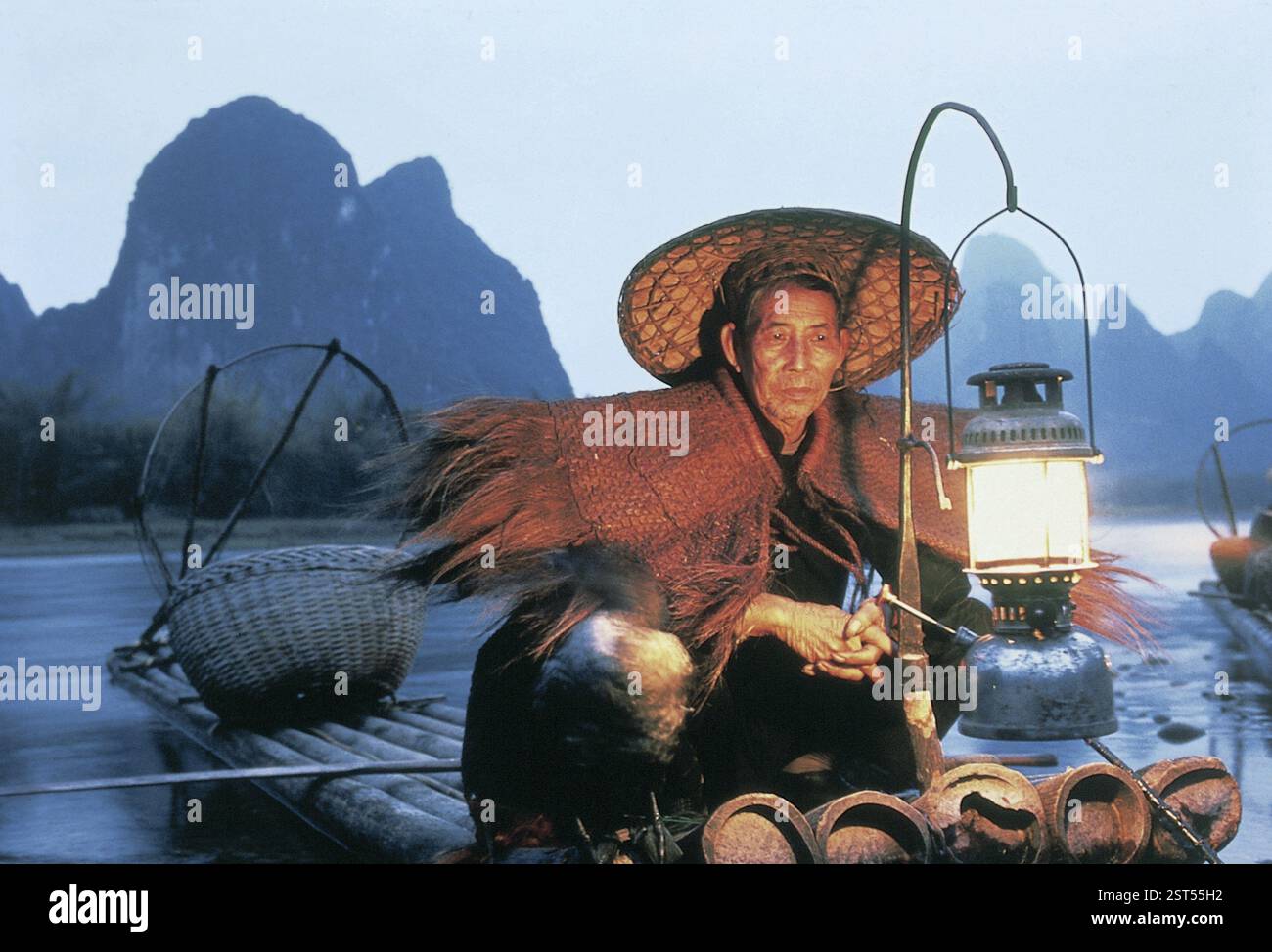 Fischer, Fluss Li (Lijinag), Provinz Guangxi, Guilin, Yangshou, China, Asien Stockfoto