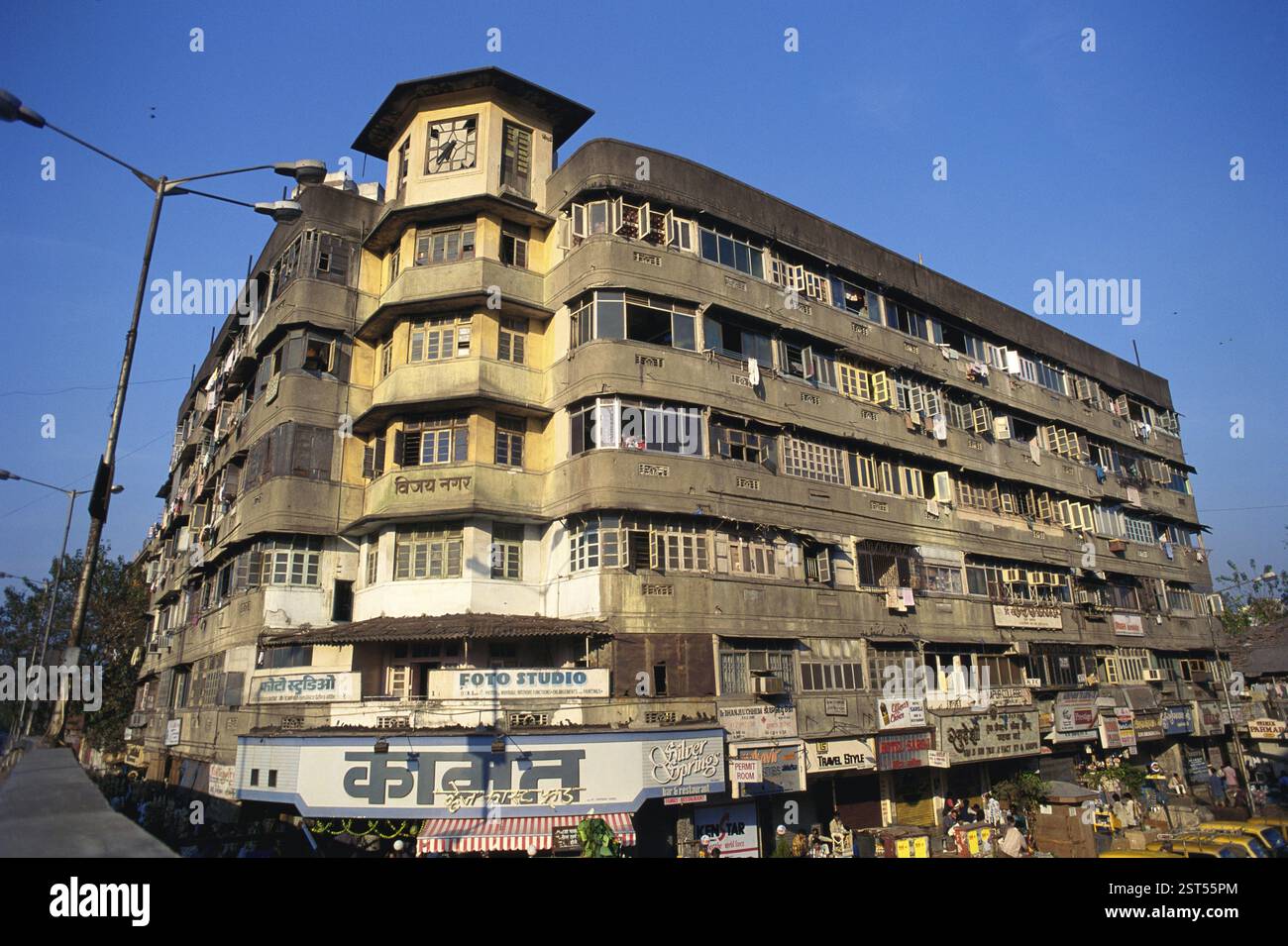 Old Housing, Dadar, Bombay Mumbai, Maharashtra, Indien, Asien Stockfoto