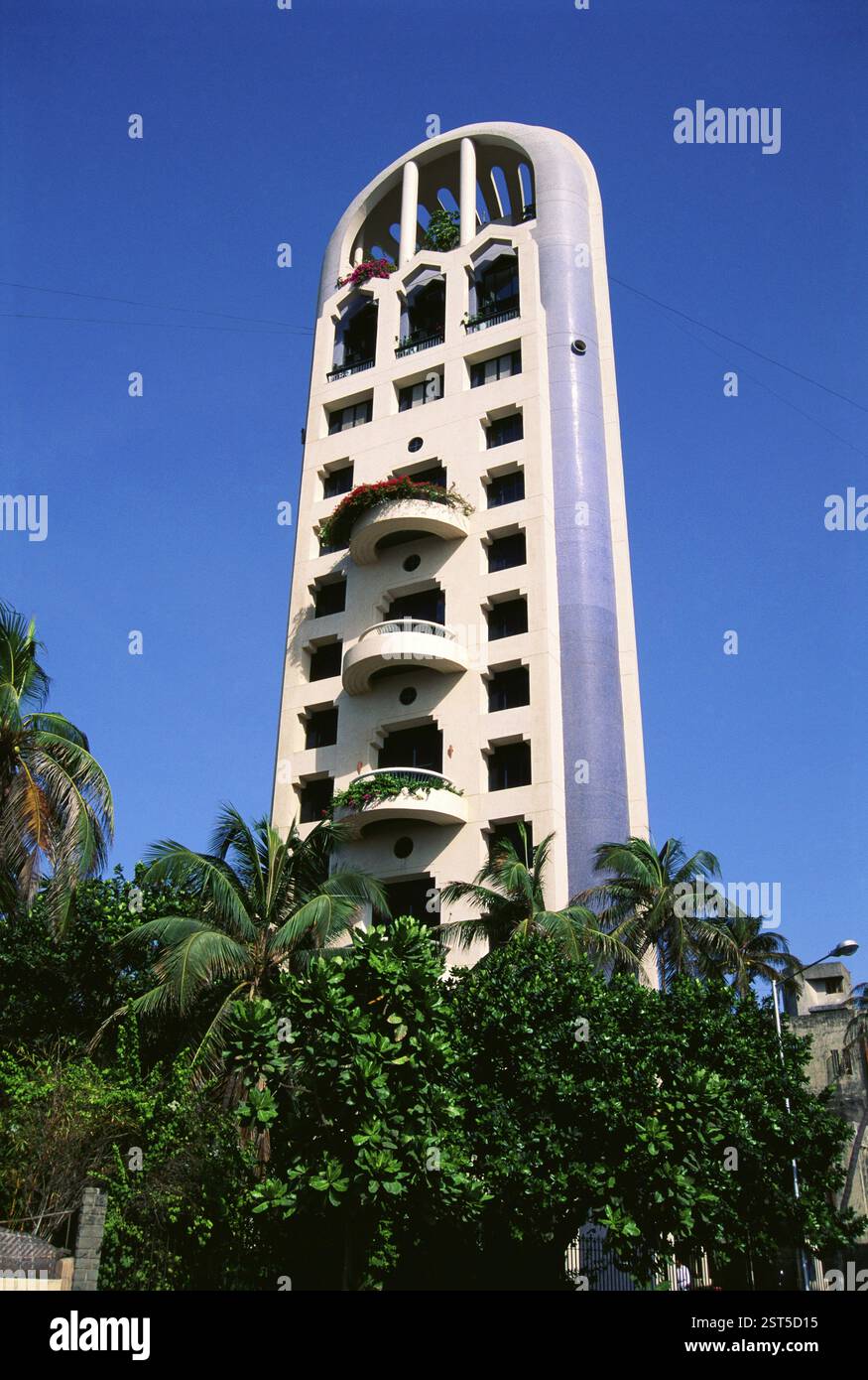 Vastu Kapselform, Worli, Bombay Mumbai, Maharashtra, Indien, Asien Stockfoto