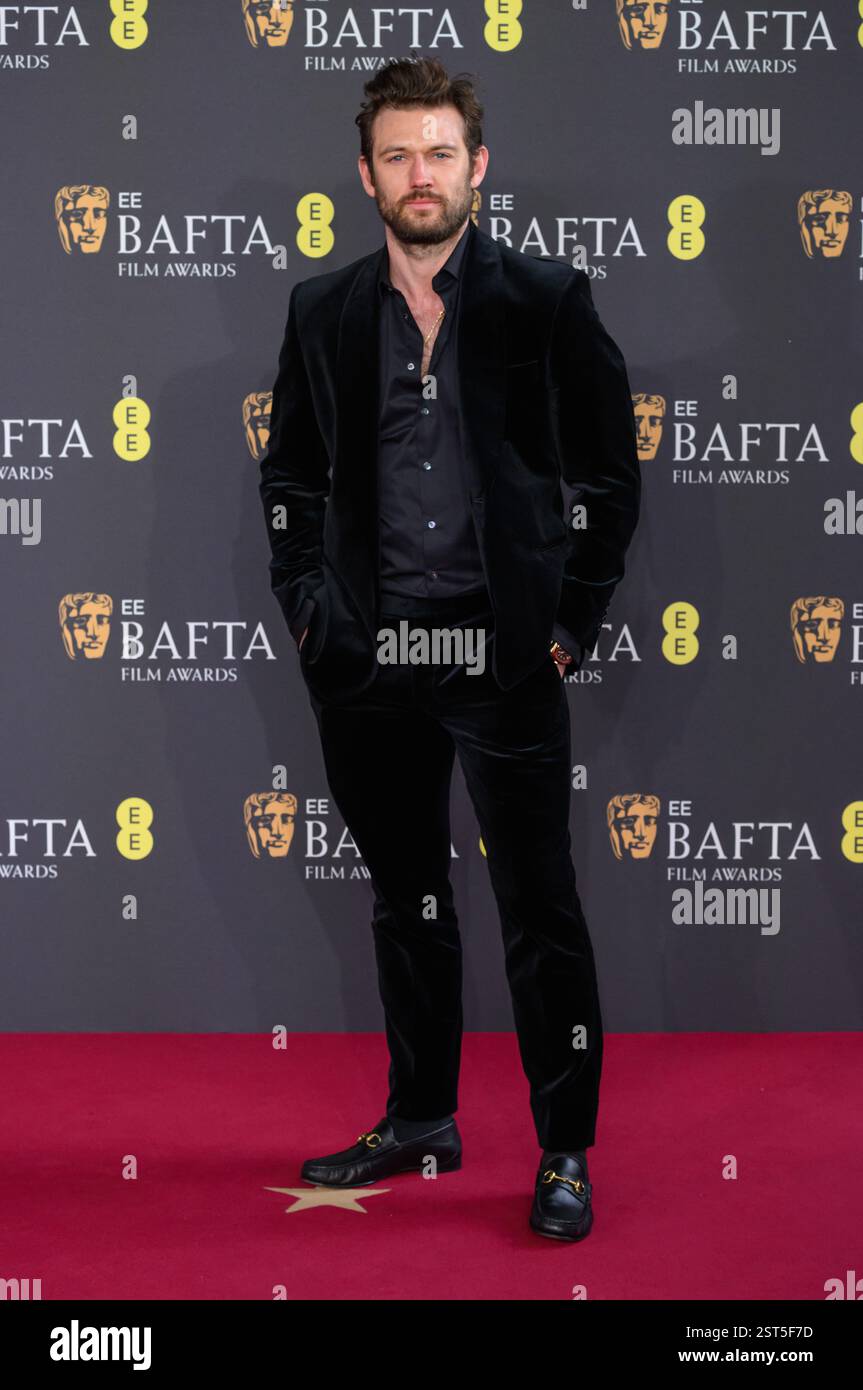 London, Großbritannien. Februar 2025. Alex Pettyfer kam 2025 bei den EE BAFTA Film Awards, der Royal Festival Hall. Kredit: Doug Peters/EMPICS/Alamy Li Stockfoto