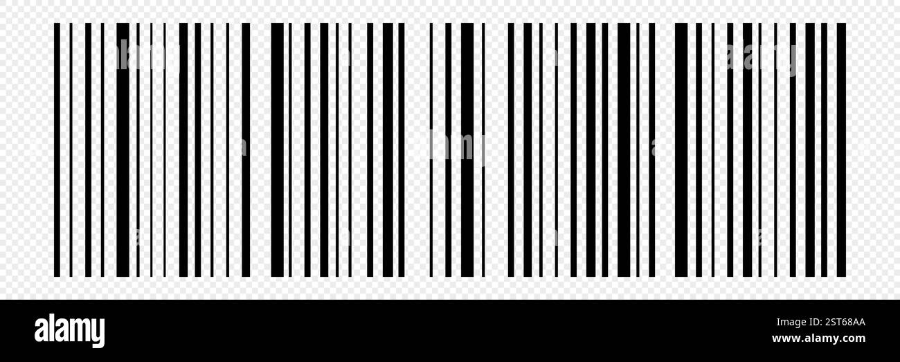 Symbol für Barcode-Vektor. Abstrakter Barcode Stock Vektor