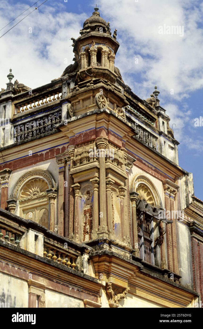 Nattukkottai chettiars Wohnungen, chettinad, Tamil Nadu, Indien Stockfoto