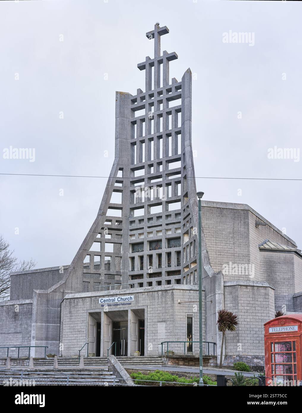 Zentrale Kirche, methodistisches und vereinigt reformiertes christliches Gebäude in Torquay, Devon, England. Stockfoto