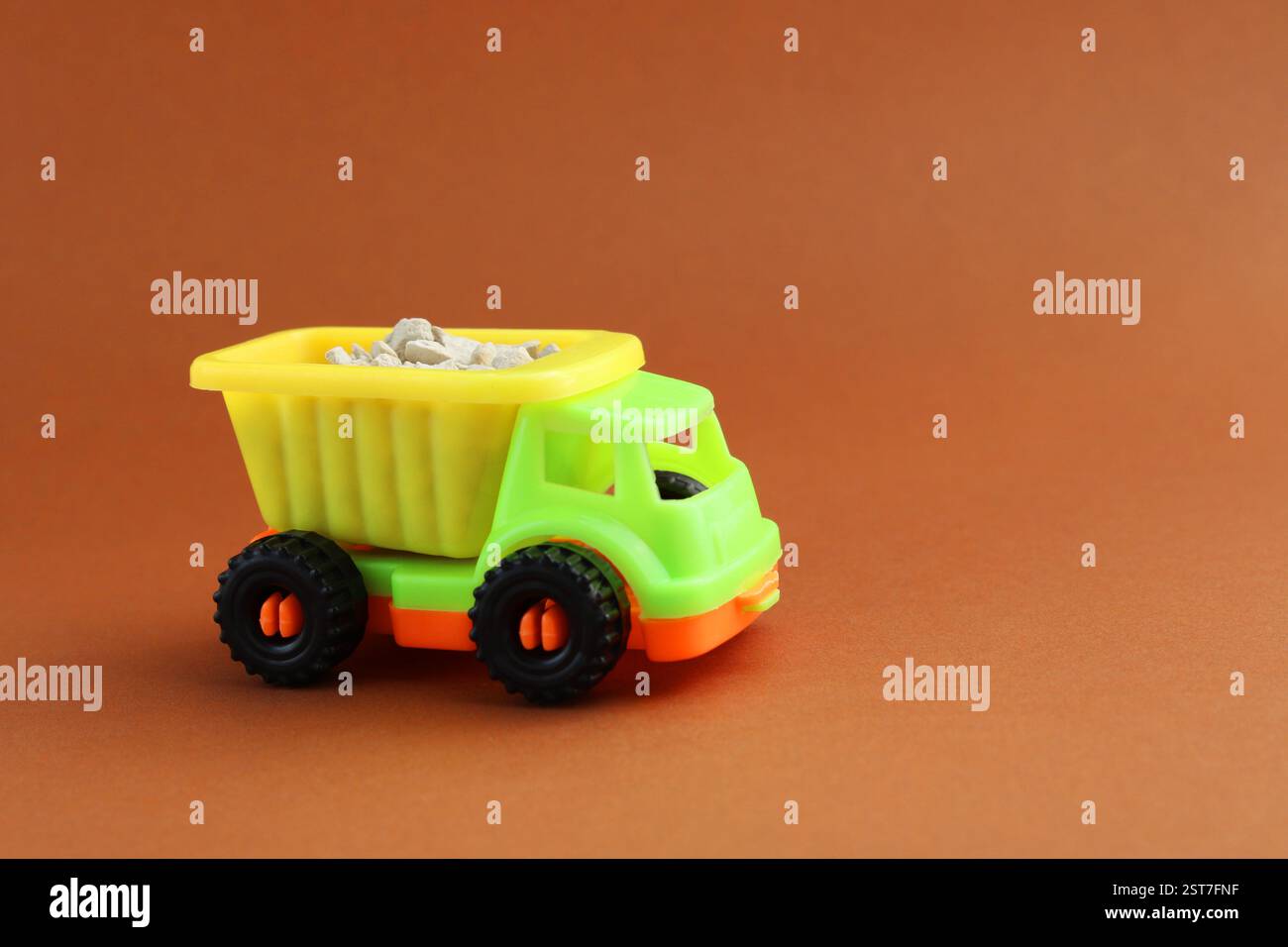 Lkw mit Sandfracht Stockfoto