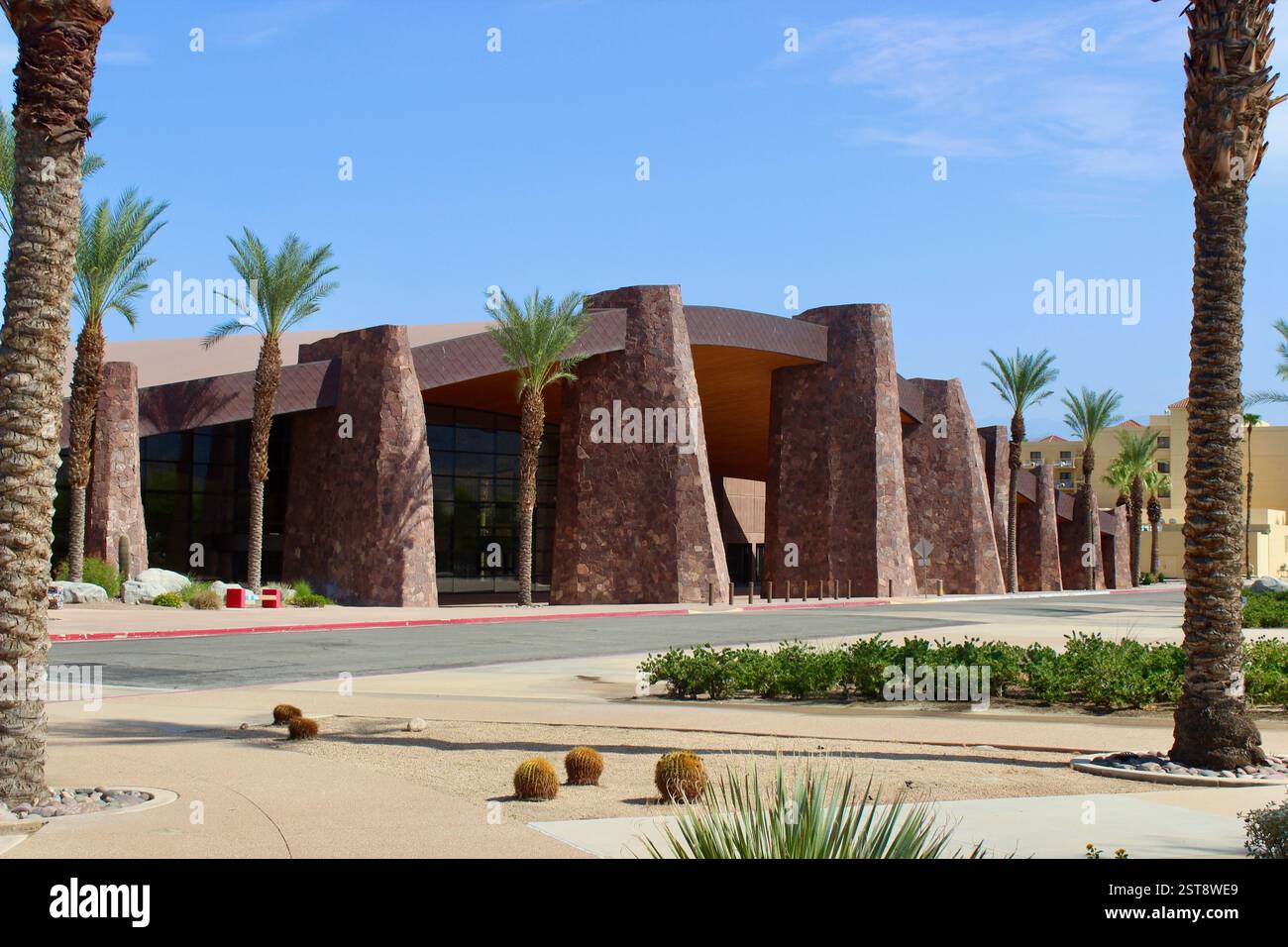 Tagungs- Und Veranstaltungszentrum. Palm Springs, Kalifornien Stockfoto