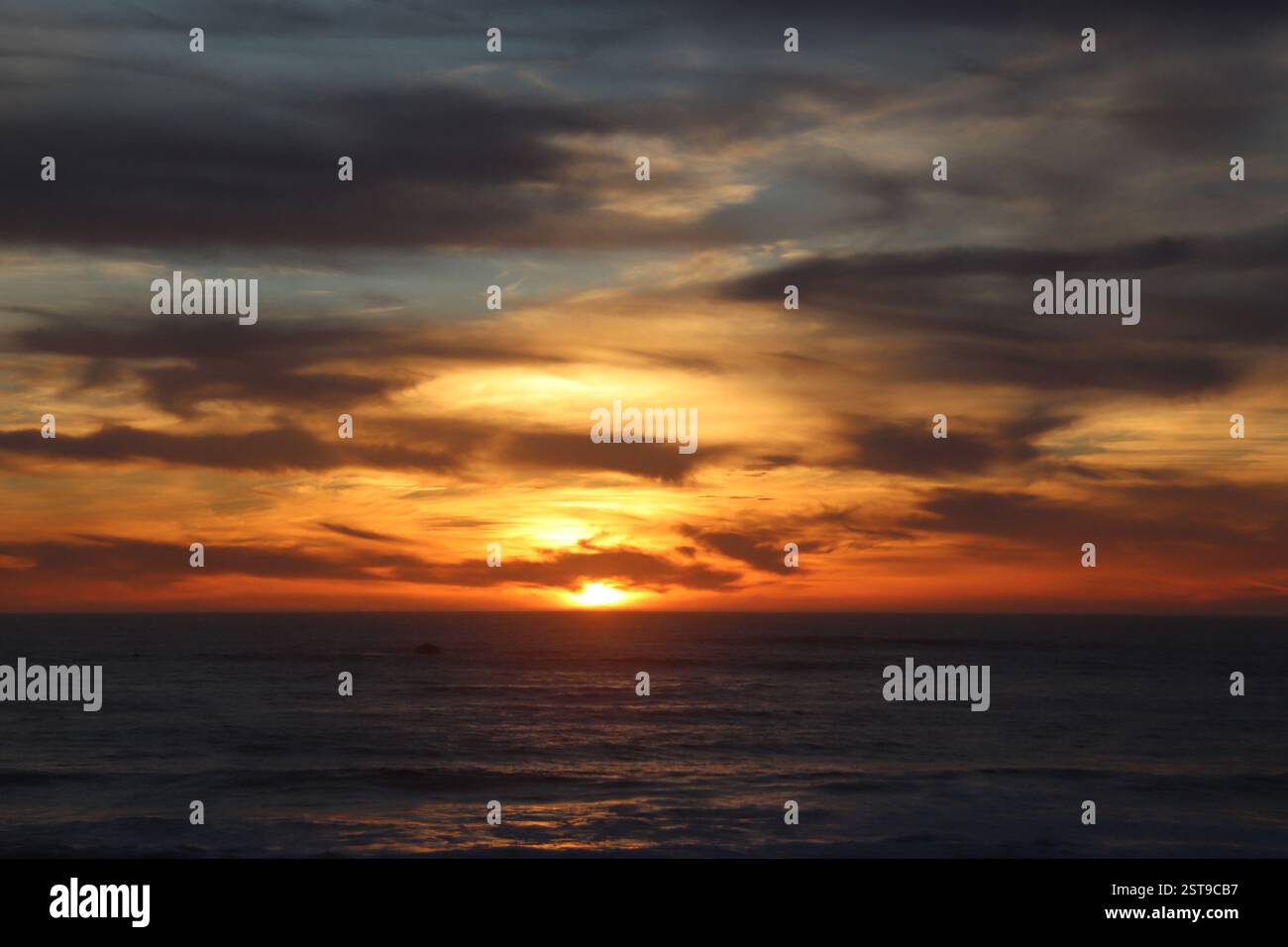 Schatten bei Sonnenuntergang Stockfoto