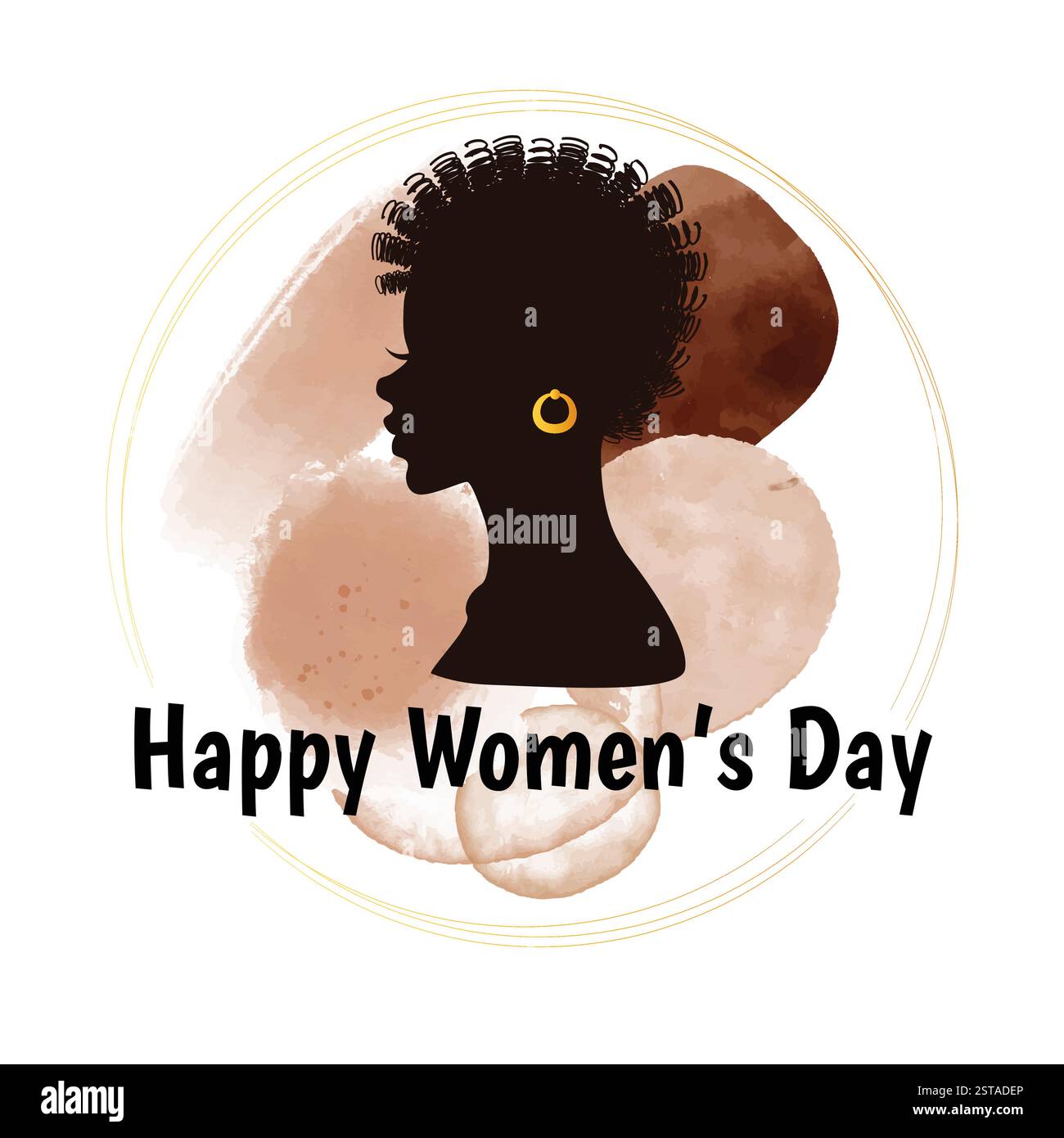 Internationaler Frauentag Vektor, glücklicher Frauentag Vektor, Frauentag Aquarell Vektor Stock Vektor