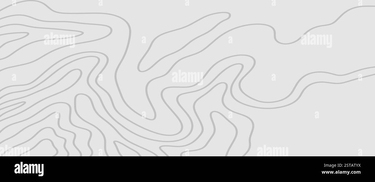 Hintergrund der Topographiekarte. Welliges abstraktes Muster Stock Vektor