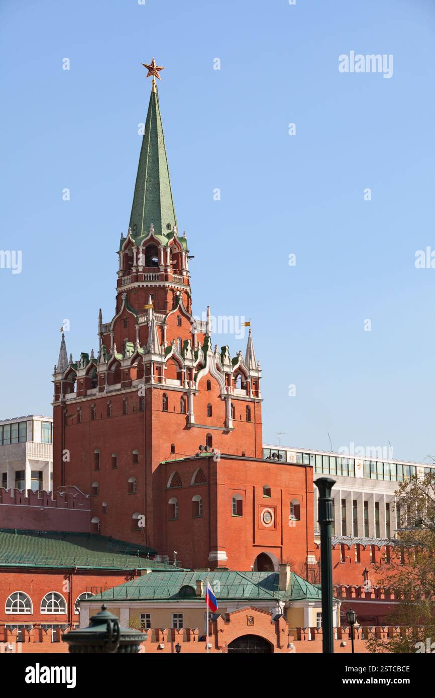 Toritskaja Turm. Russland, Moskau, Kreml. Stockfoto