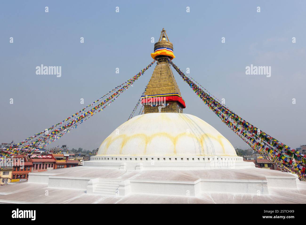 Bodhnath Stupa in Kathmandu, Nepal Stockfoto