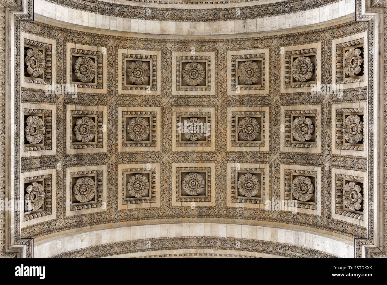 Arc de Triomphe mit Fußgewölbe Stockfoto