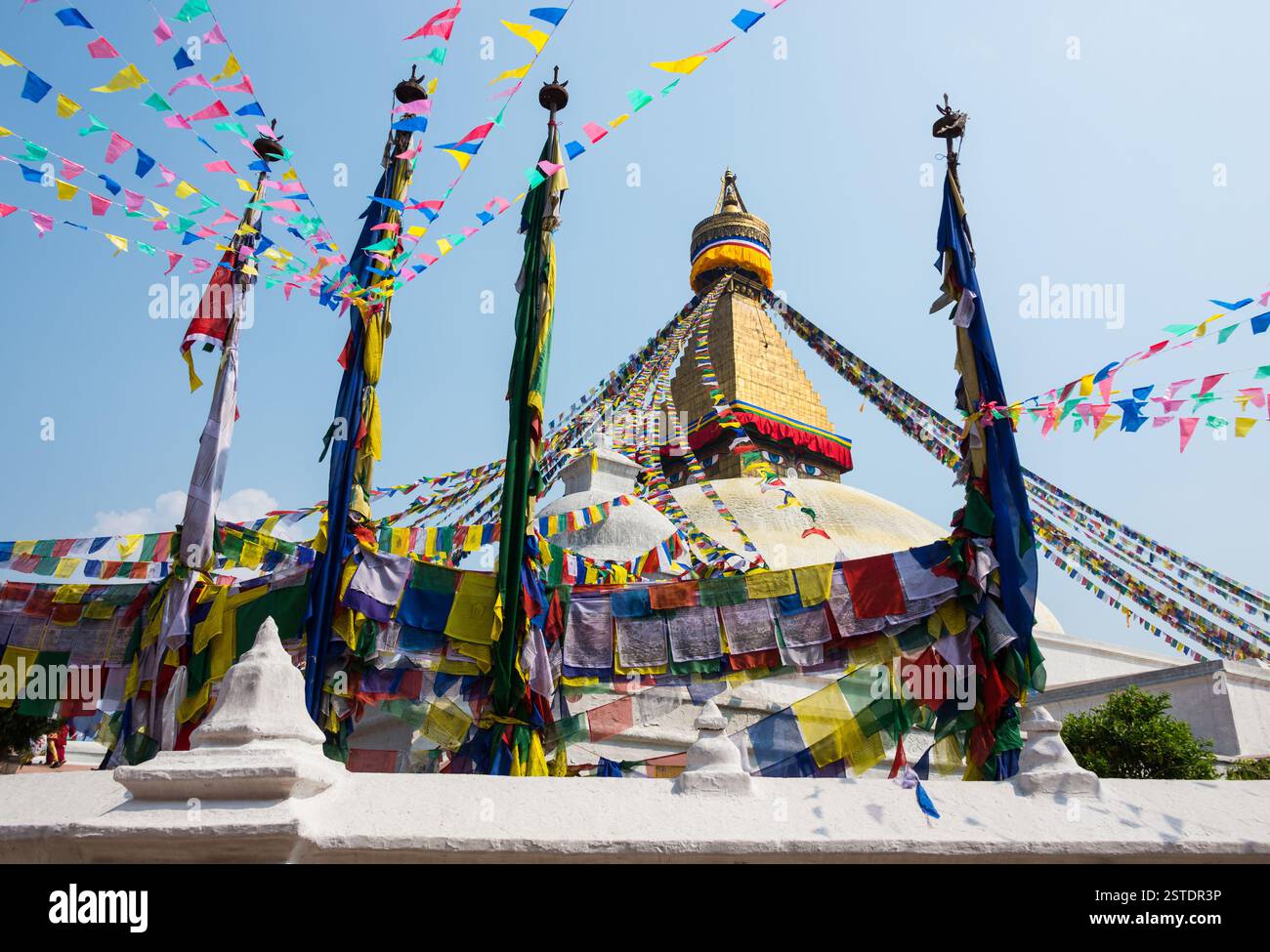 Bodhnath Stupa in Kathmandu, Nepal Stockfoto