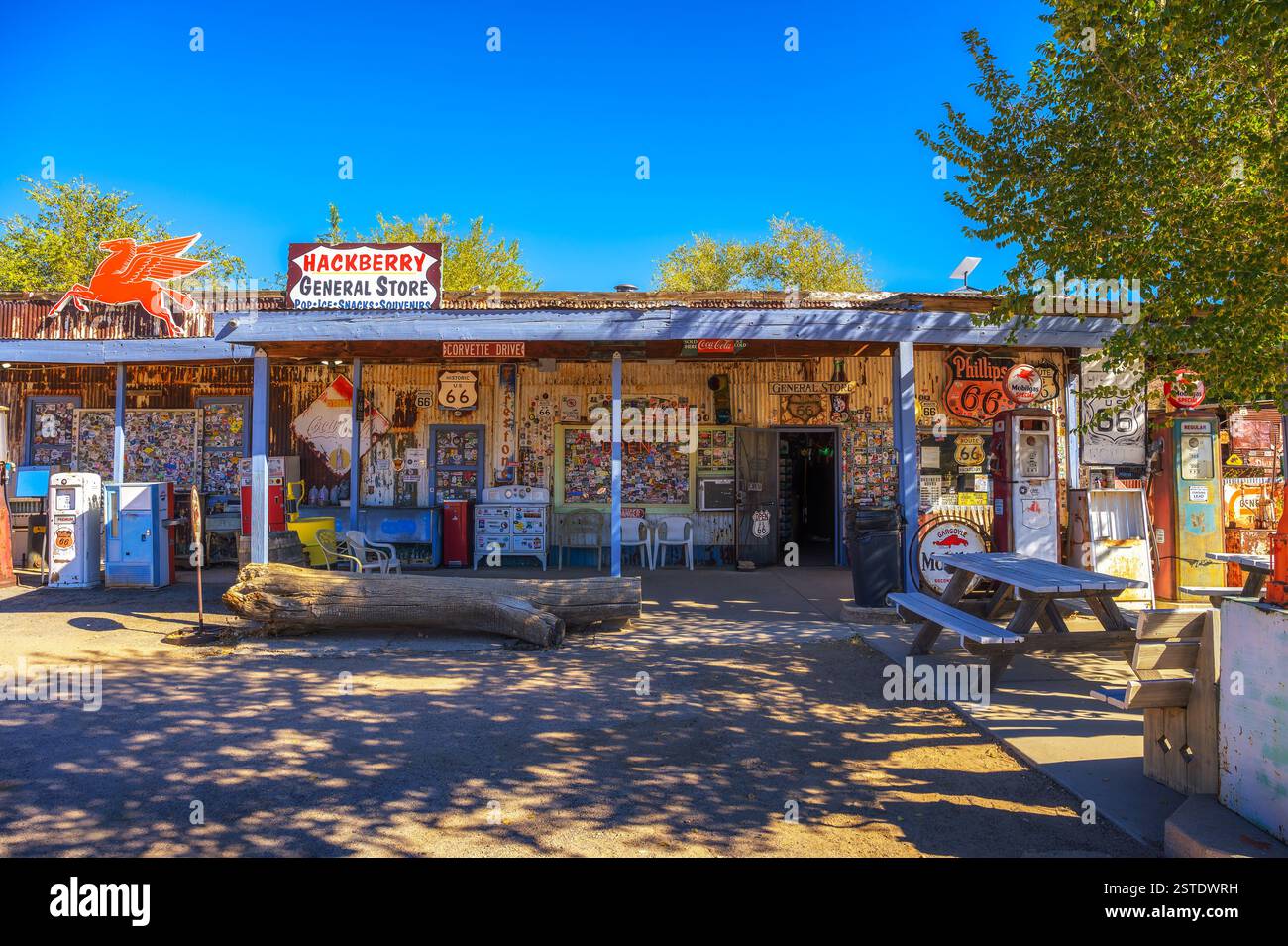 Hackberry General Store an der historischen Route 66 in Arizona Stockfoto