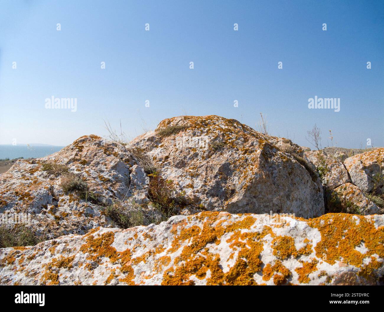 Felsen, Himmel Stockfoto